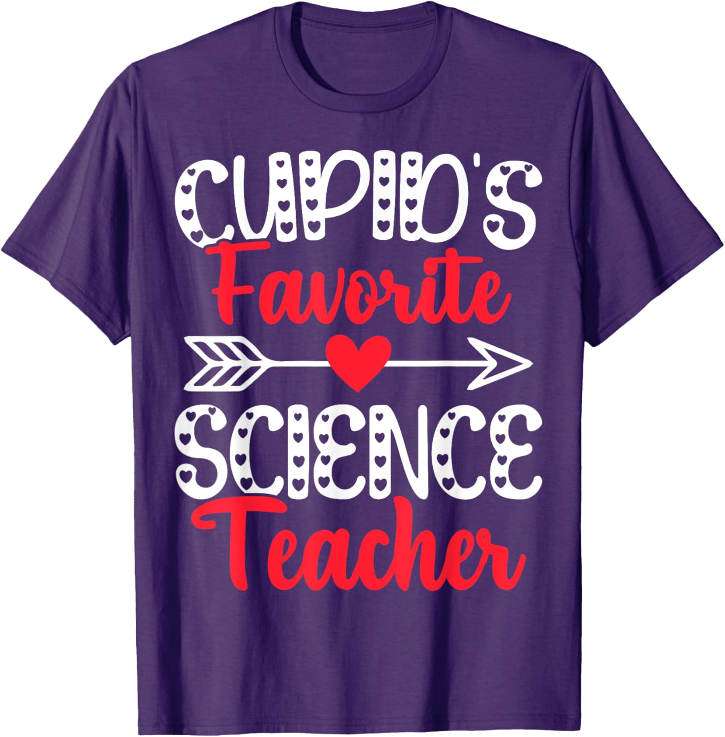 Cupid's Favorite Science Teacher Funny Valentine's Day T-Shirt Gift - 7