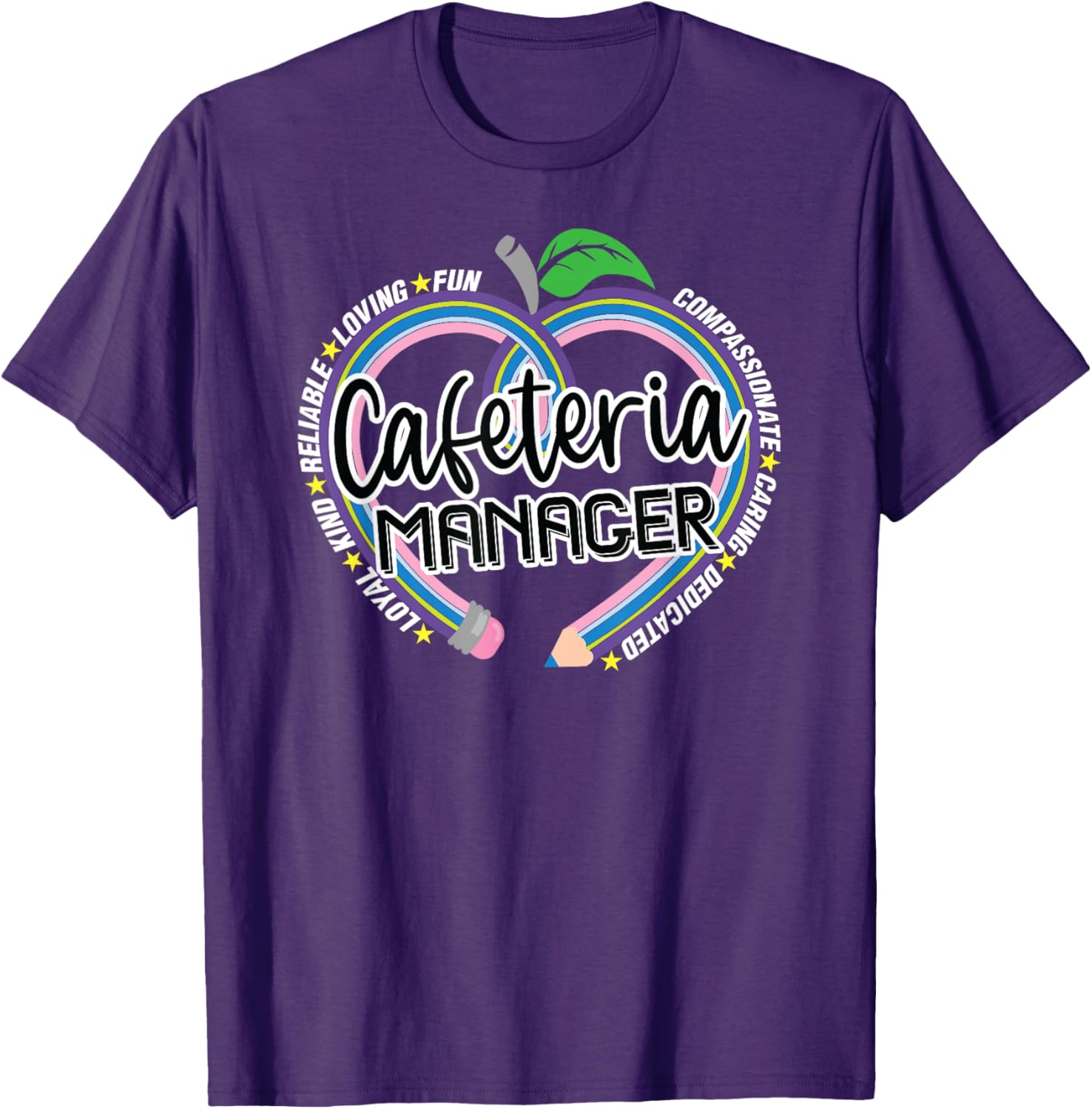Cafeteria Manager T-Shirt for School Lunch Heroes - Fun Food Services Tee - 18