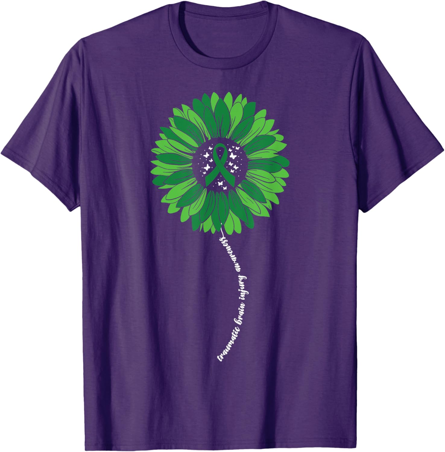 Support TBI Awareness with Sunflower Design Women's T-Shirt - 11
