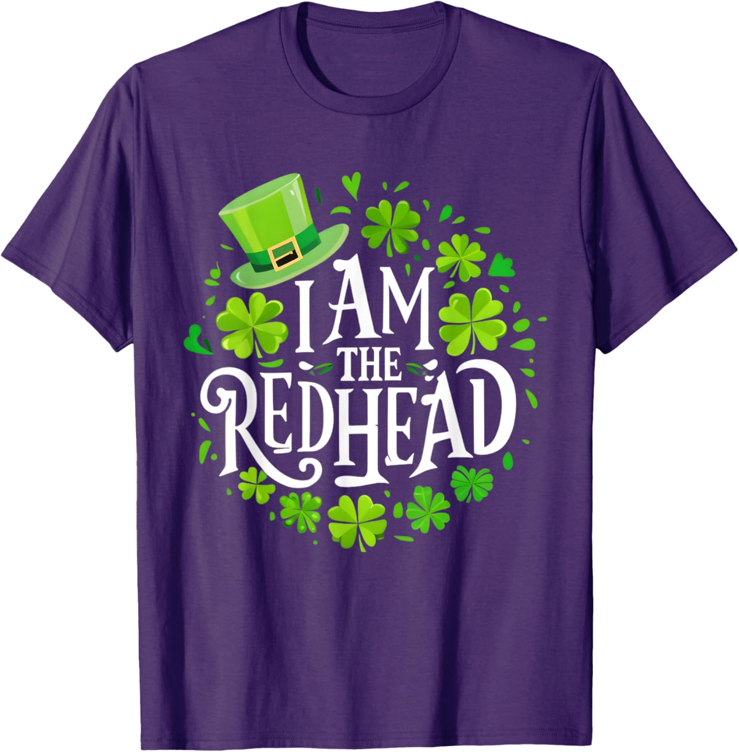 Funny St Patricks Day Redhead T-Shirt for Women - I Am The Redhead Dibs - 11