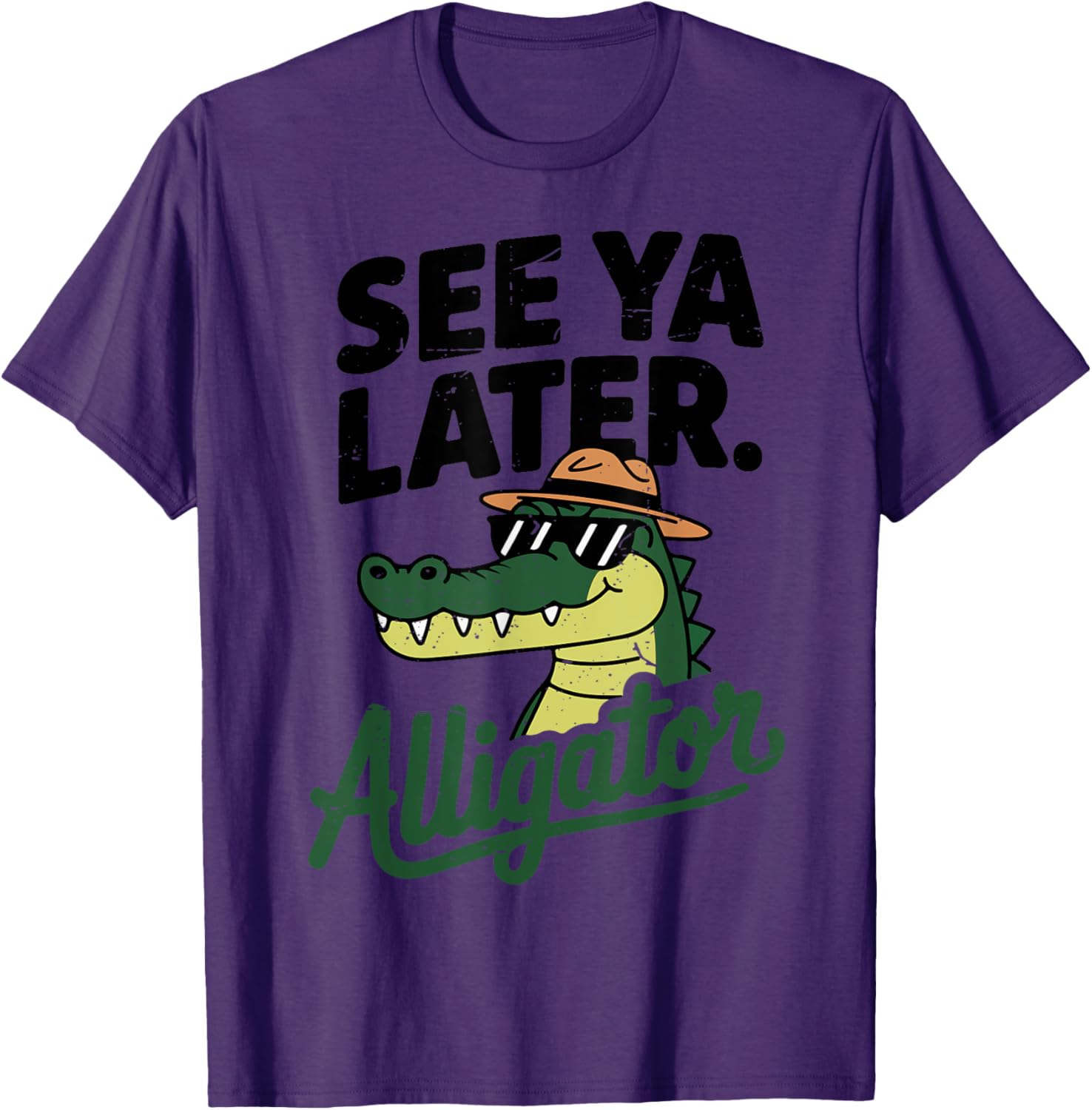 Funny Crocodile See Ya Later Alligator T-Shirt for Toddler Boys - 5