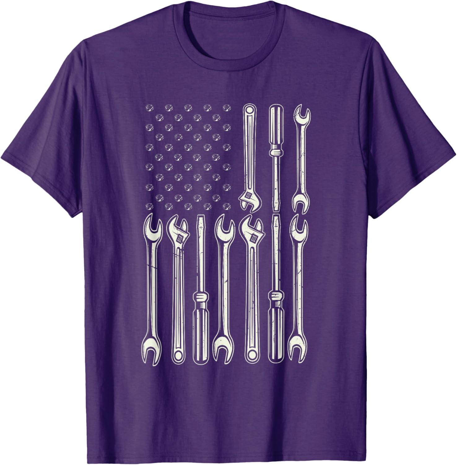 Patriotic Mechanic USA Flag T-Shirt for Men - Perfect Gift for Gearheads - 12
