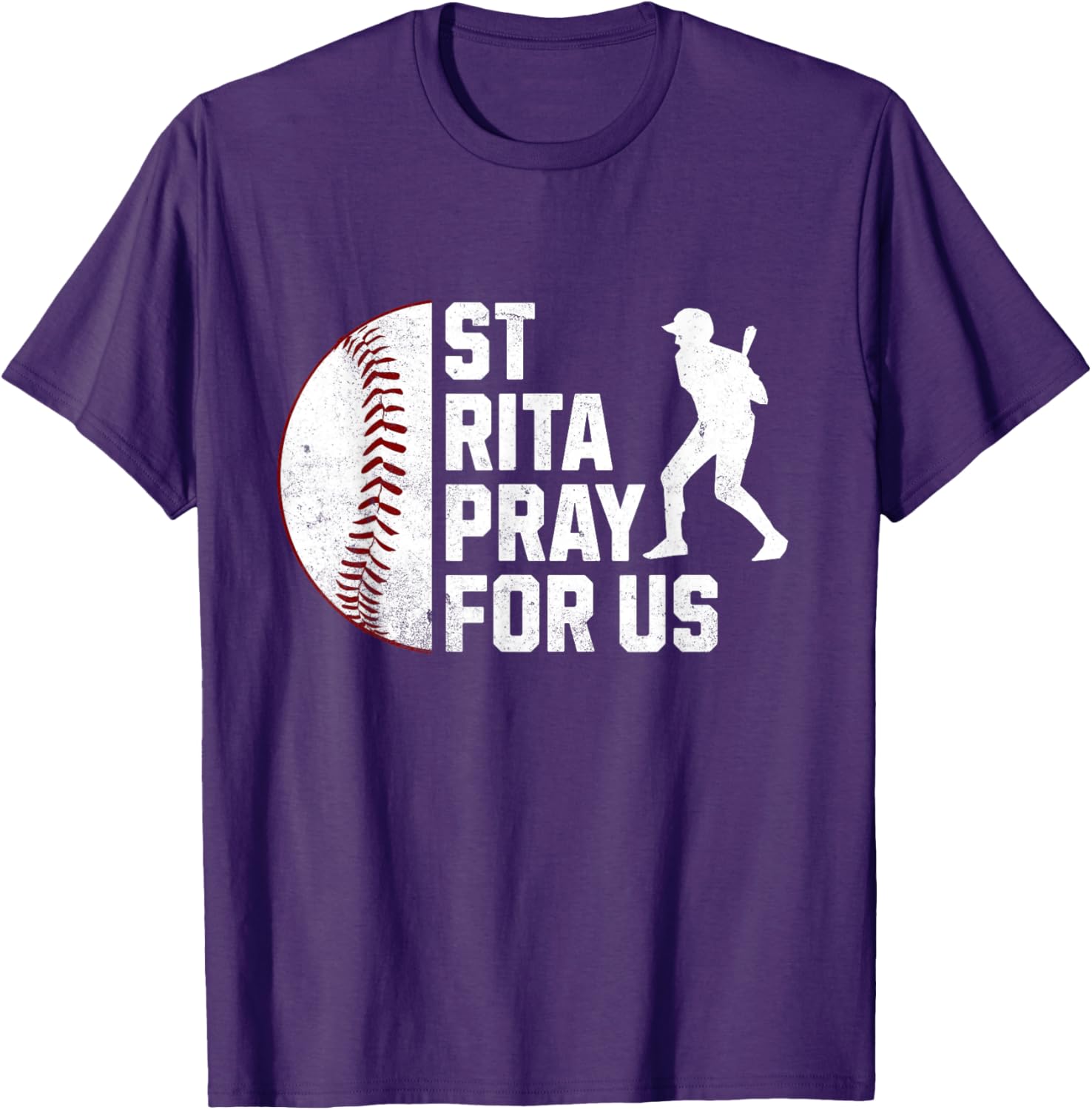 St Rita of Cascia Baseball Batter Patron Saint T-Shirt for Sports Lovers - 12