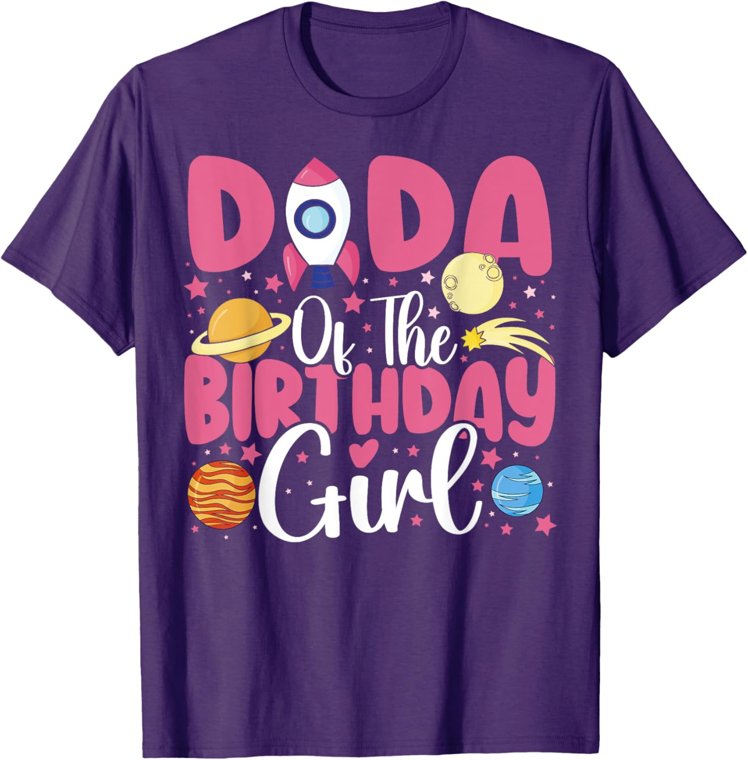 Birthday Girl Astronaut Family T-Shirt for Fun Celebrations - 12