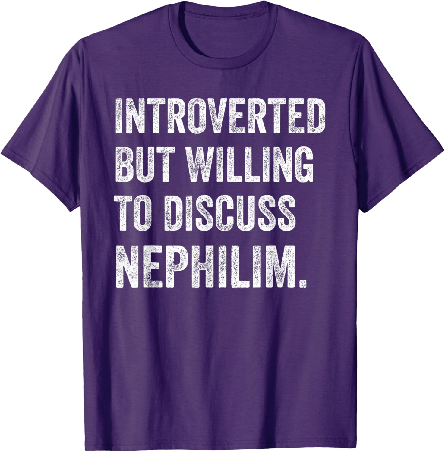 Introverted Nephilim Humor T-Shirt Perfect for Fun Discussions - 4