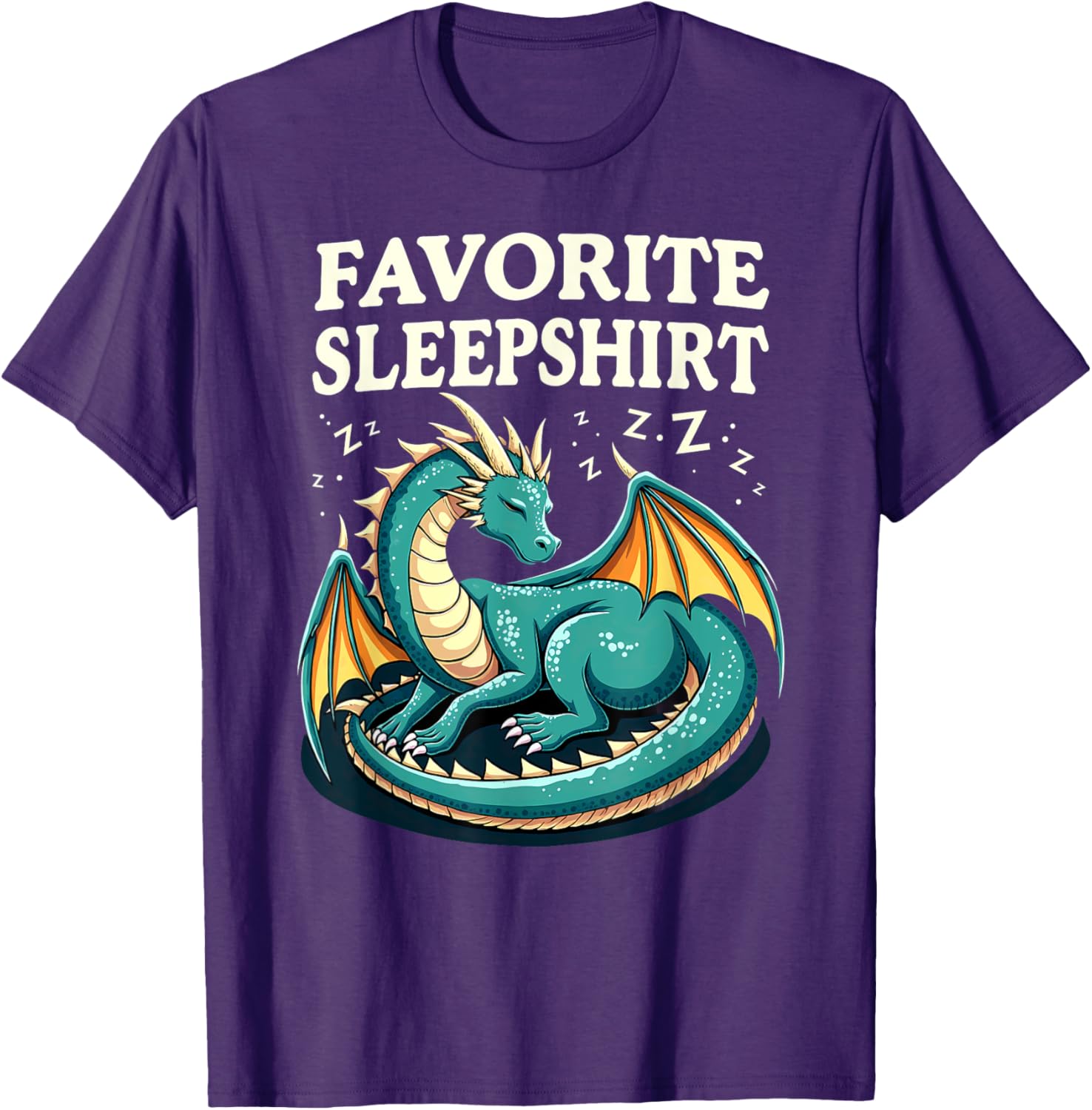 Cozy Sleeping Dragon Favorite Sleepshirt T-Shirt for Ultimate Comfort - 2