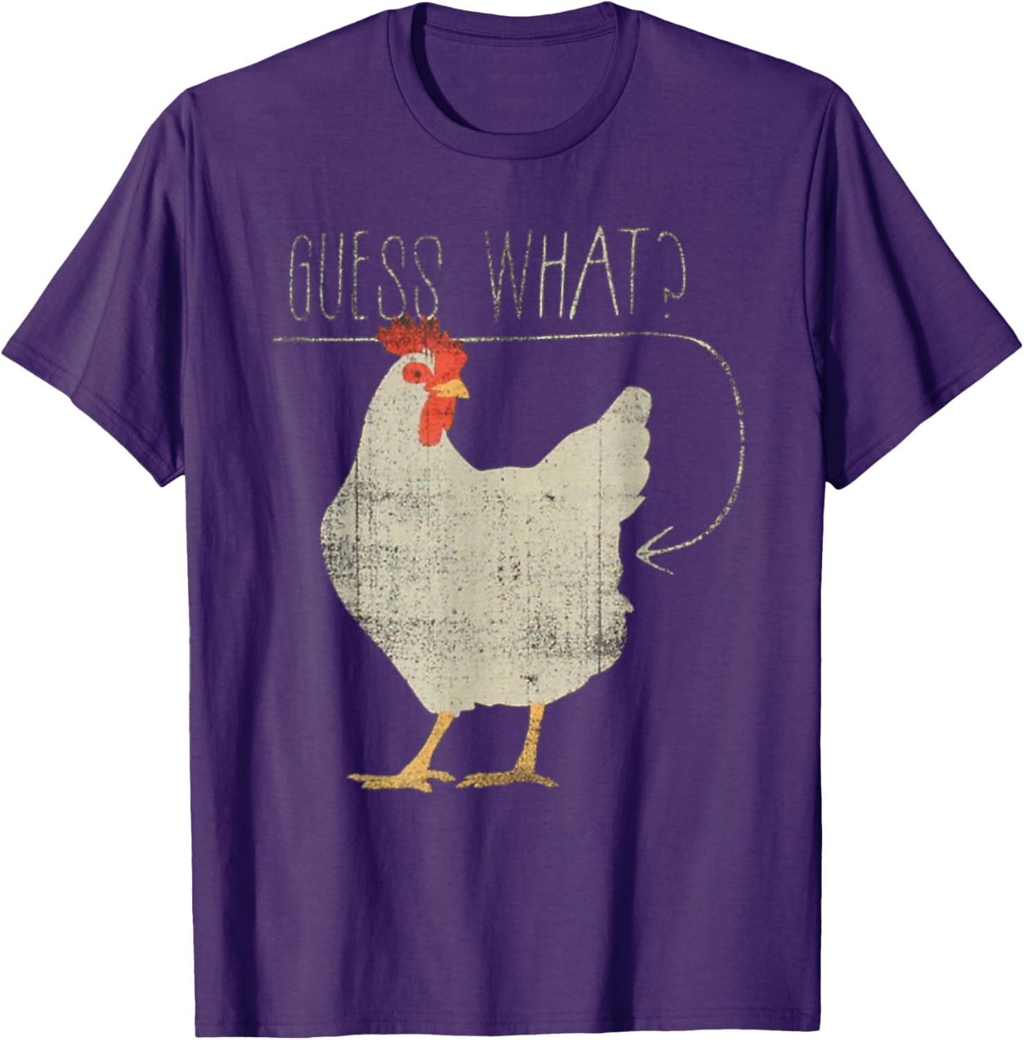 Funny Chicken Meme T-Shirt Guess What Chicken Butt Humor Apparel - 5