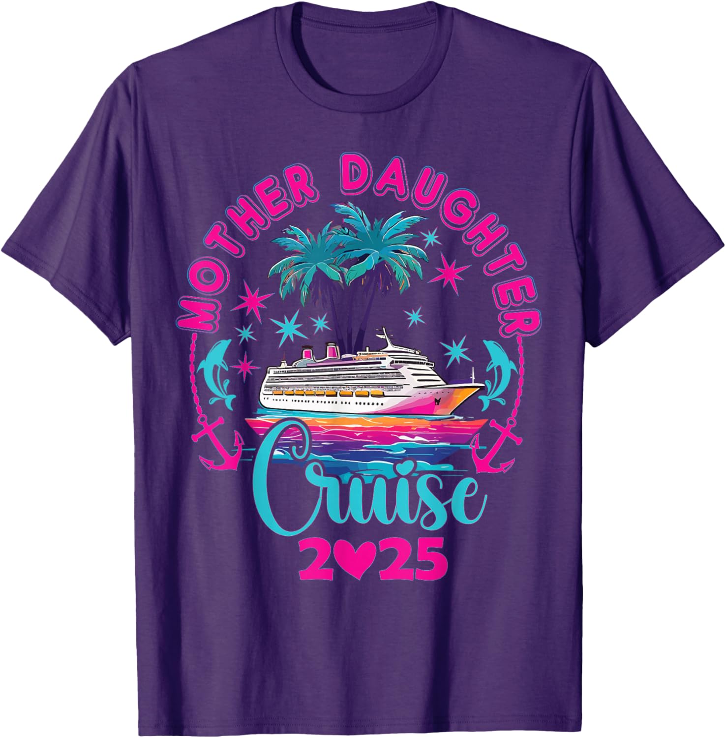 Mother Daughter Cruise Matching T-Shirt 2025 Family Style Adventure - 2