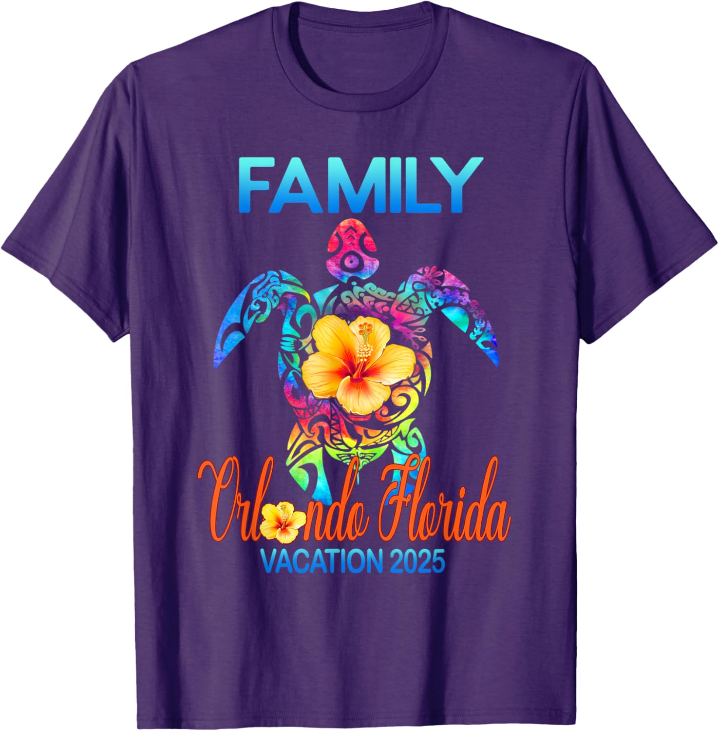 Family Orlando Florida Vacay 2025 Tie Dye T-Shirt for Fun Adventures - 5