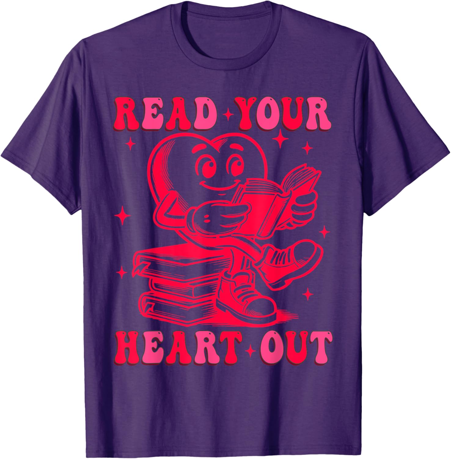 Read Your Heart Out Valentine's Day T-Shirt for Book Lovers - 4