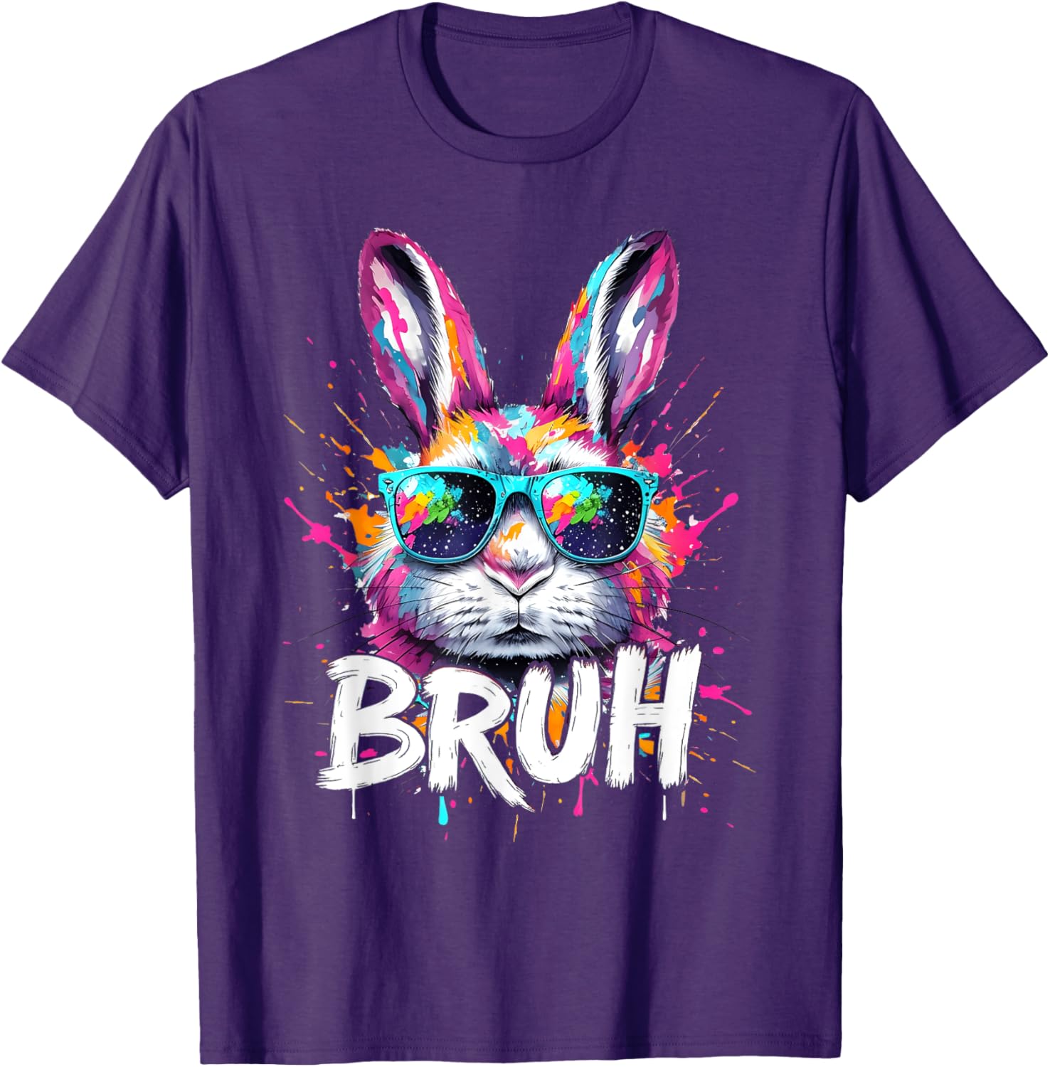 Funny Colorful Easter Bunny Eggs T-Shirt for Boys and Kids - 12