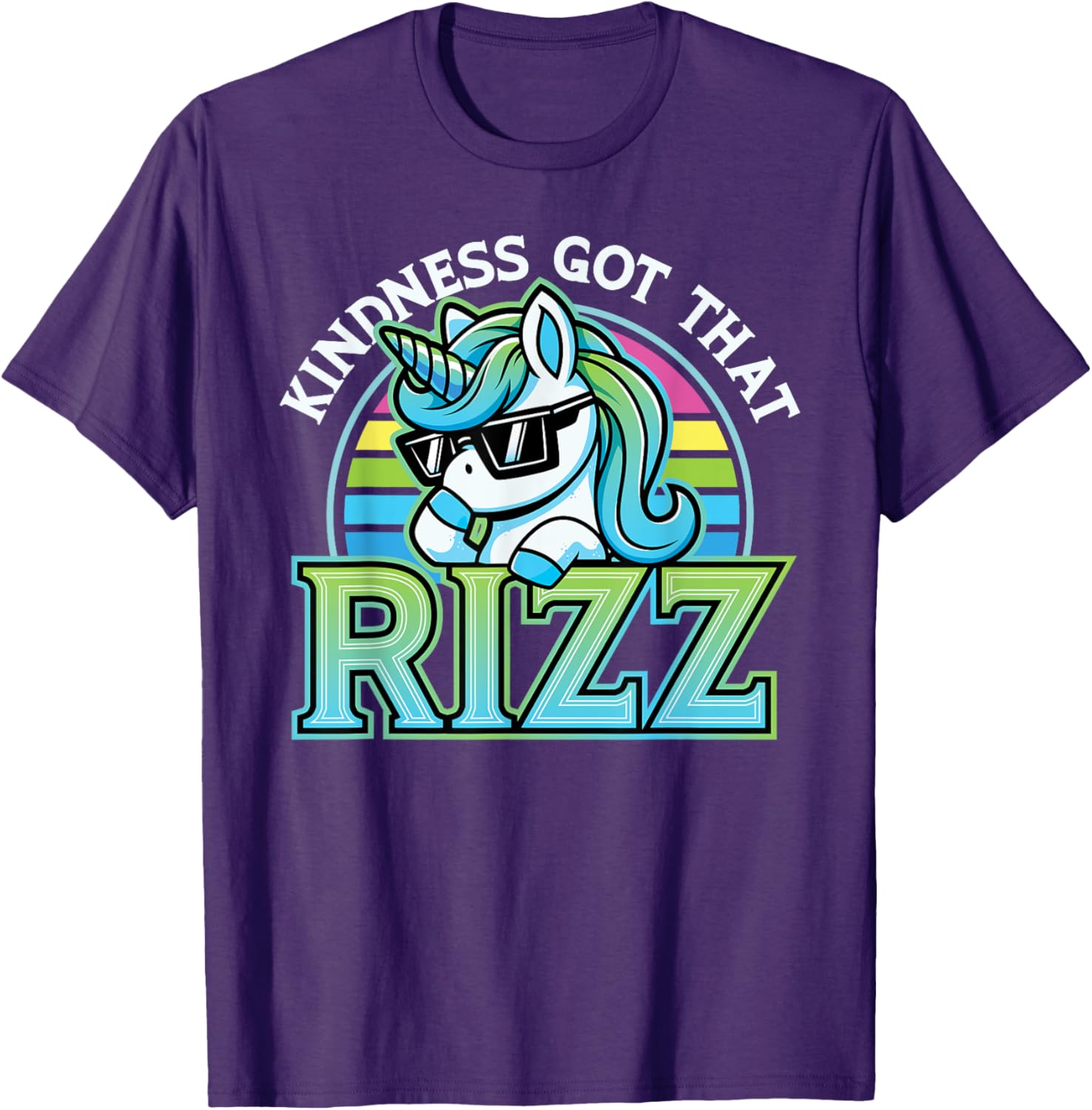 Kindness Anti Bullying Week Unicorn Got Rizz T-Shirt for Kids - 15