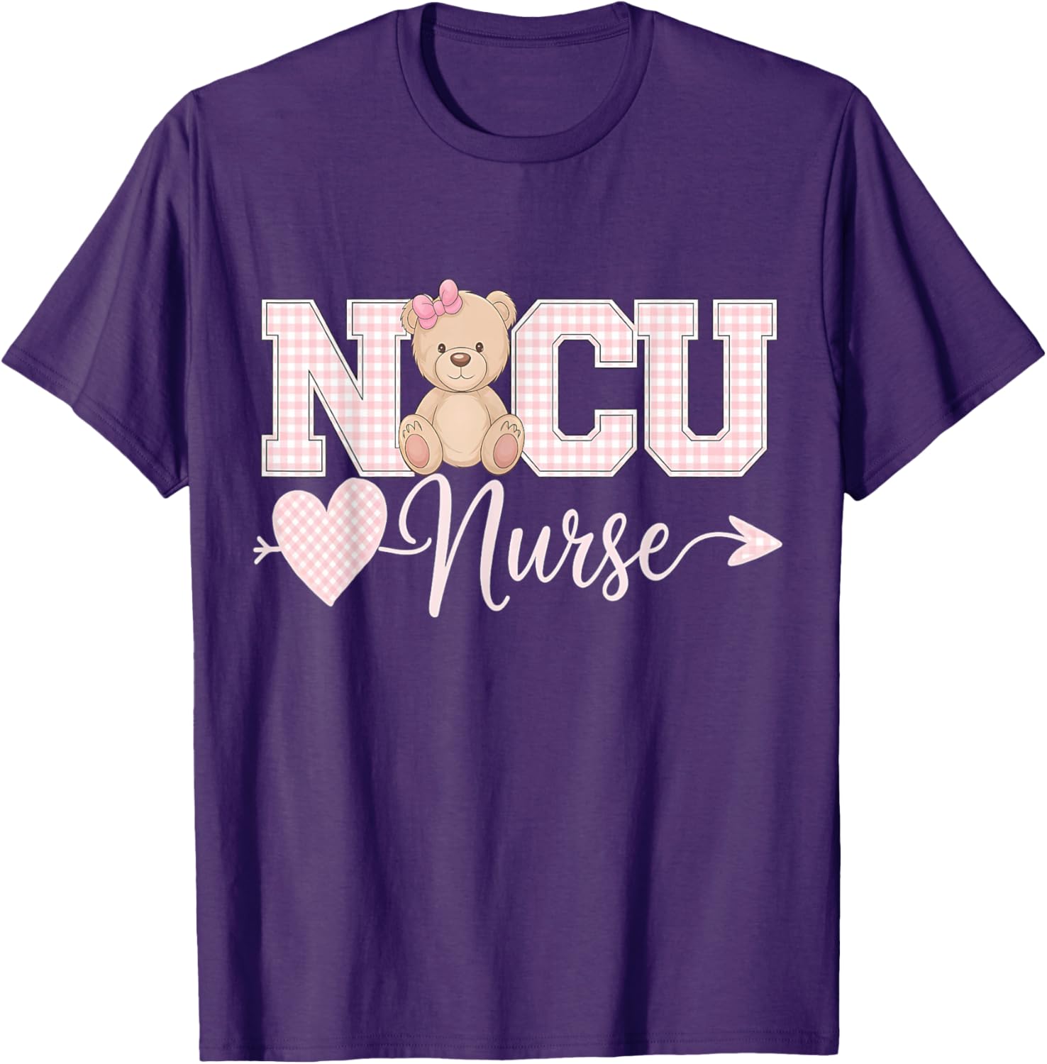 Coquette Bow NICU Nurse T-Shirt for Caring Neonatal ICU RNs - 1