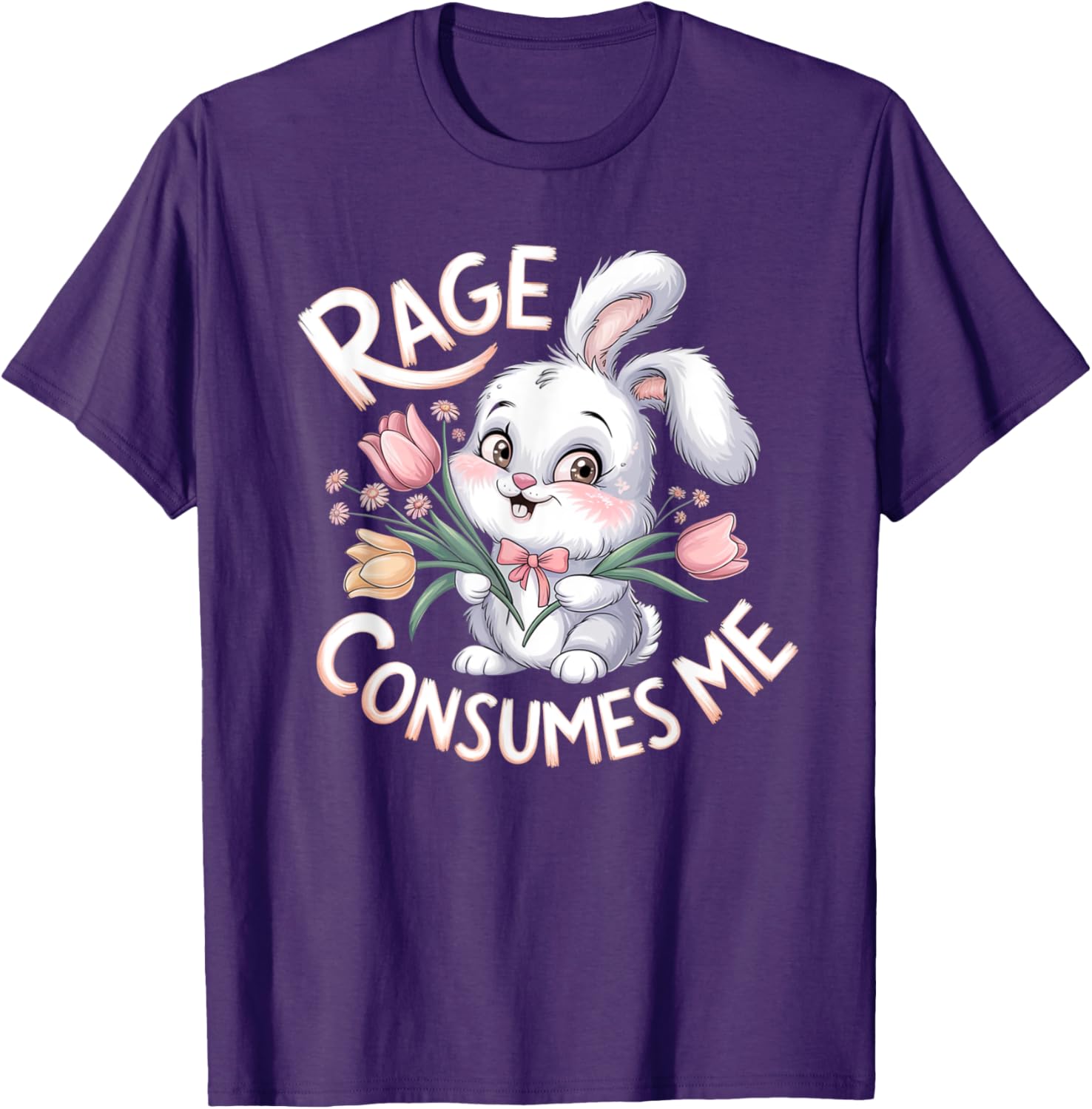 Bunny Rage Consumes Me Funny Rabbit T-Shirt for Animal Lovers - 2