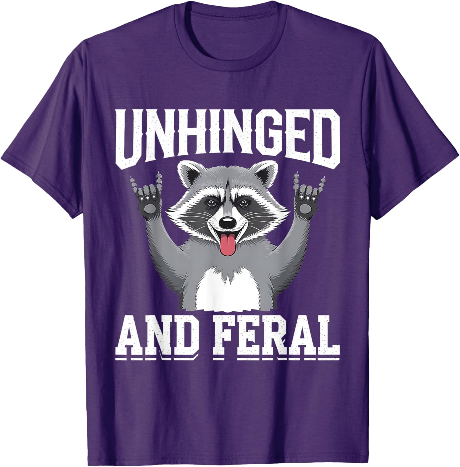 Feral Raccoon Retro Chaos Vibes T-Shirt for Fun and Stylish Outfits - 23