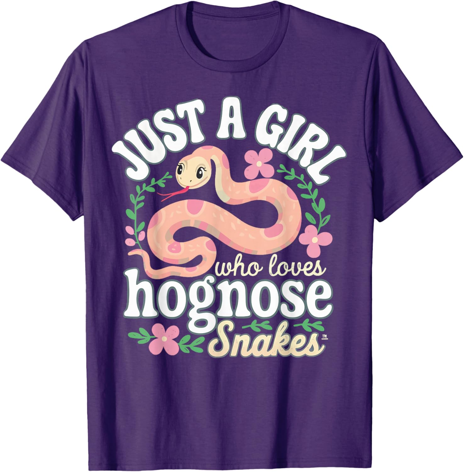 Just A Girl Who Loves Hognose Snakes Tee Shirt for Snake Lovers - 18