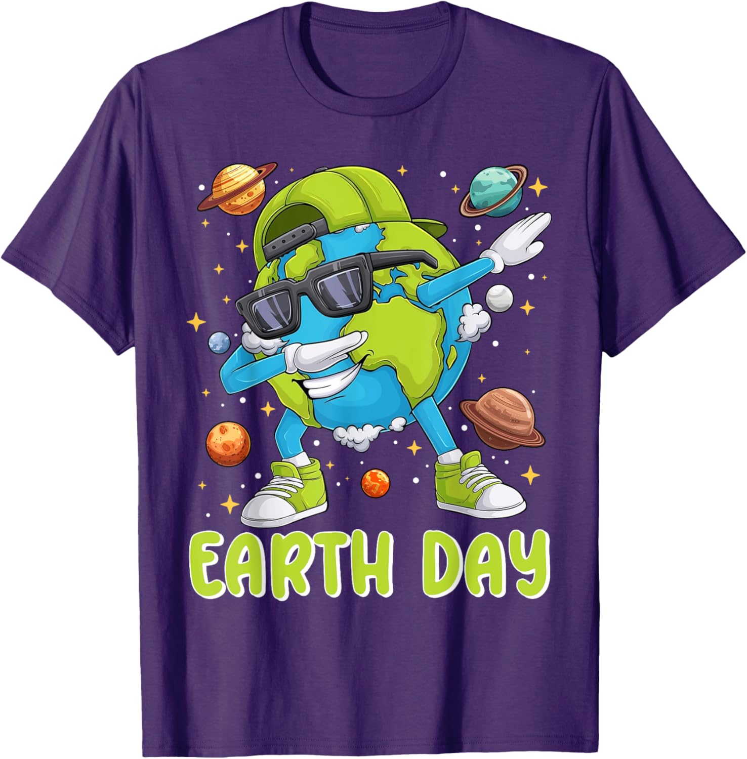 Cute Dabbing Earth Day 2025 T-Shirt for Kids and Toddlers - 1