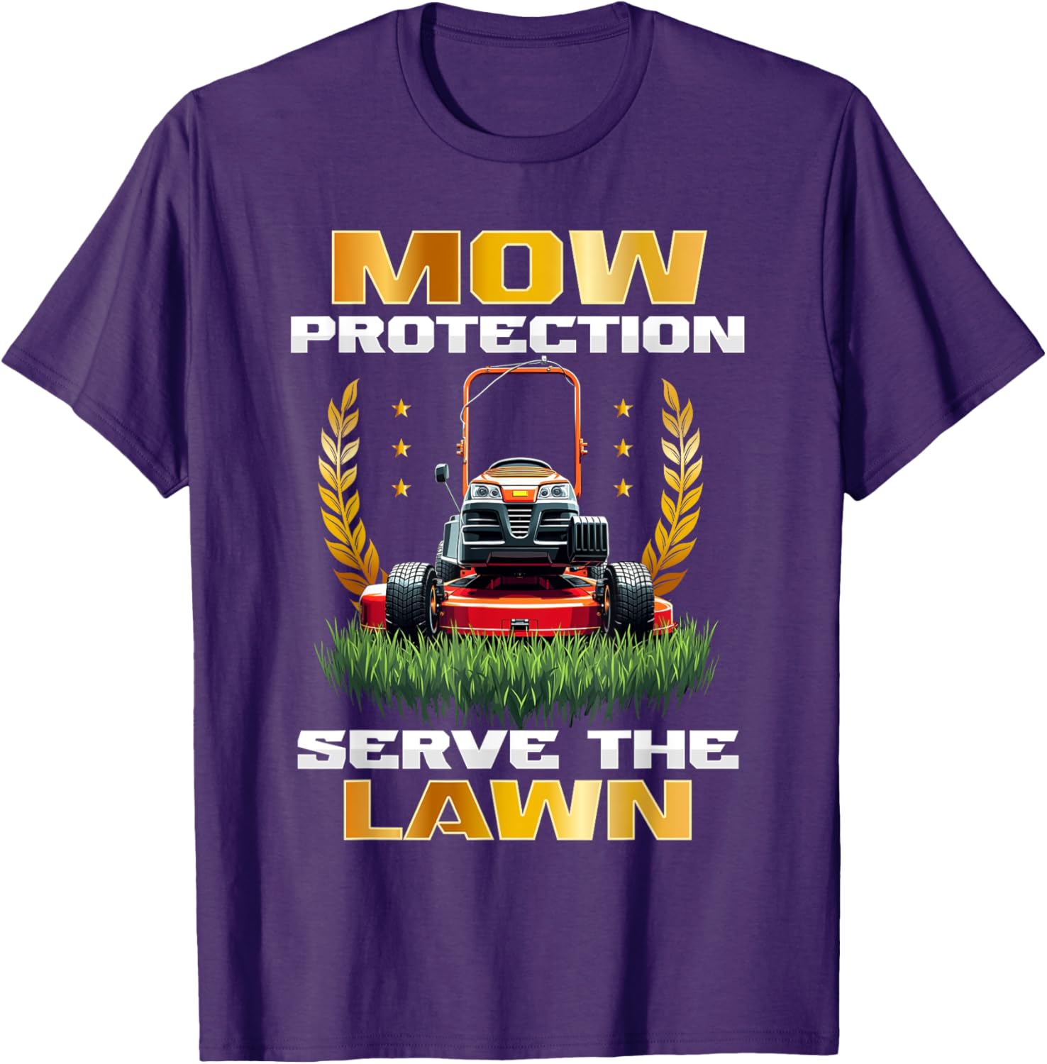 Lawn Mowing Mower Protection T-Shirt for Lawn Care Enthusiasts - 16