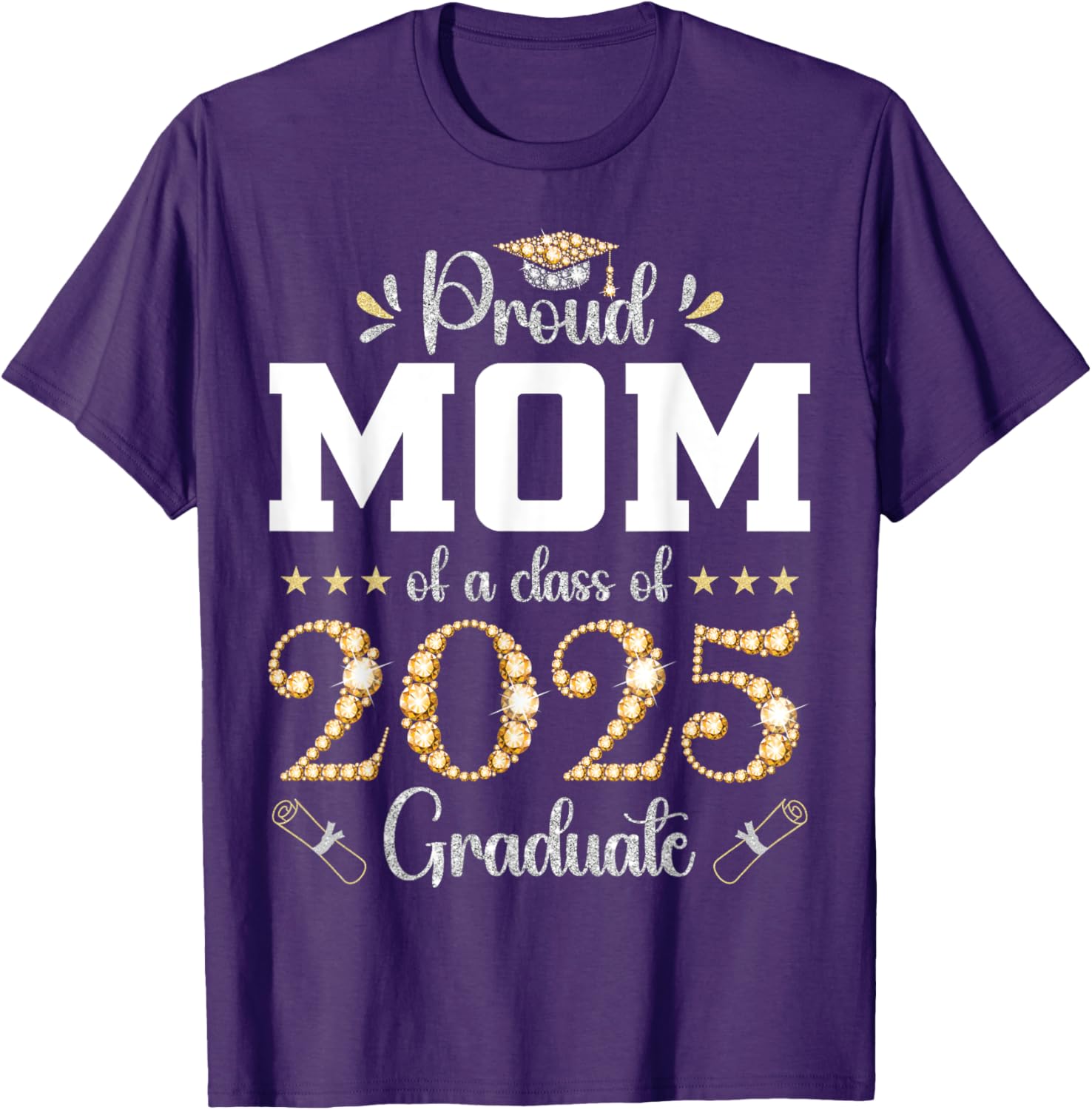 Proud Mom of a Class of 2025 Graduate T-Shirt for Celebrating Success - 13