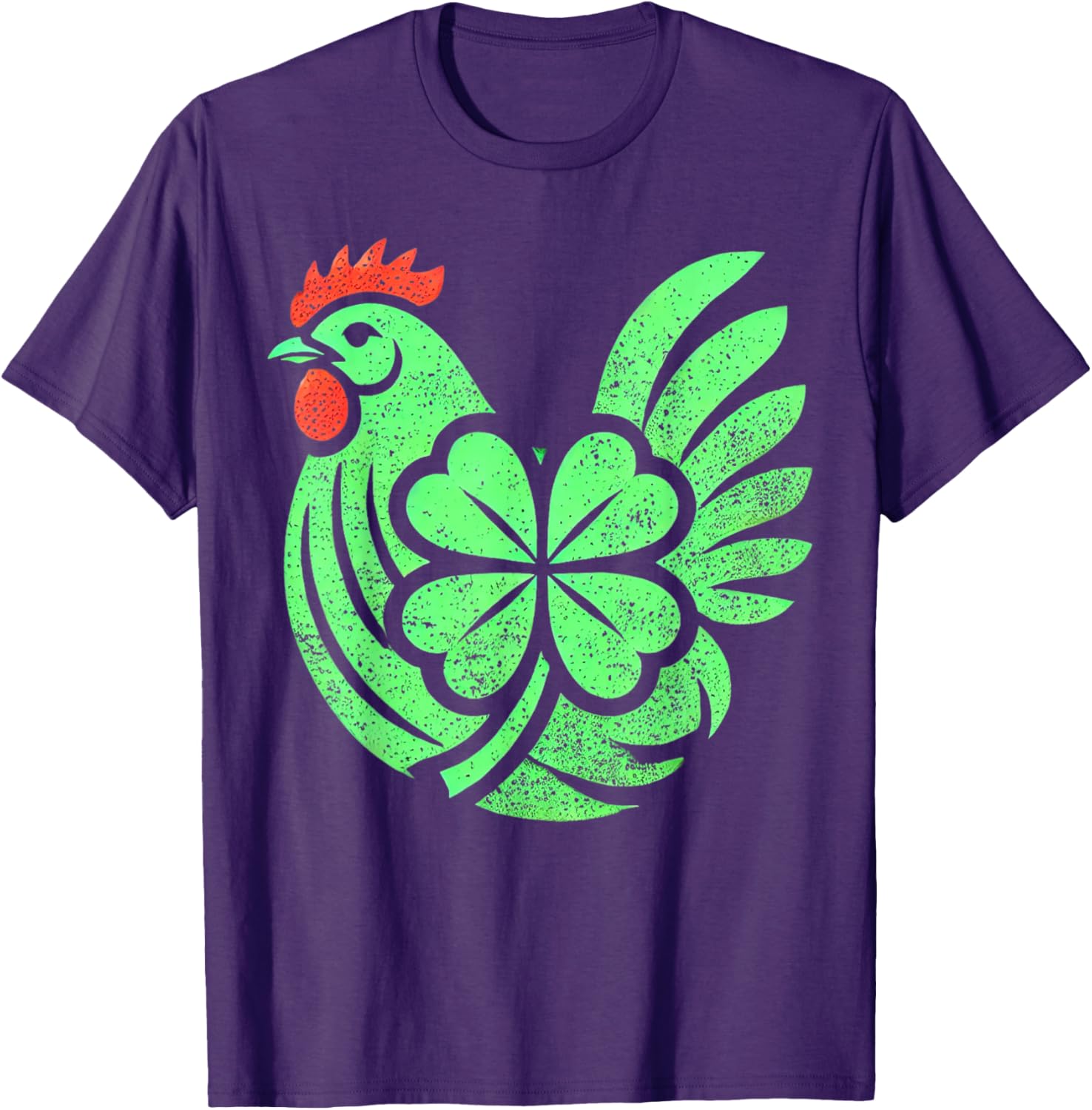 Cute Chicken Hen Shamrock St. Patrick's Day T-Shirt for Festive Fun - 4