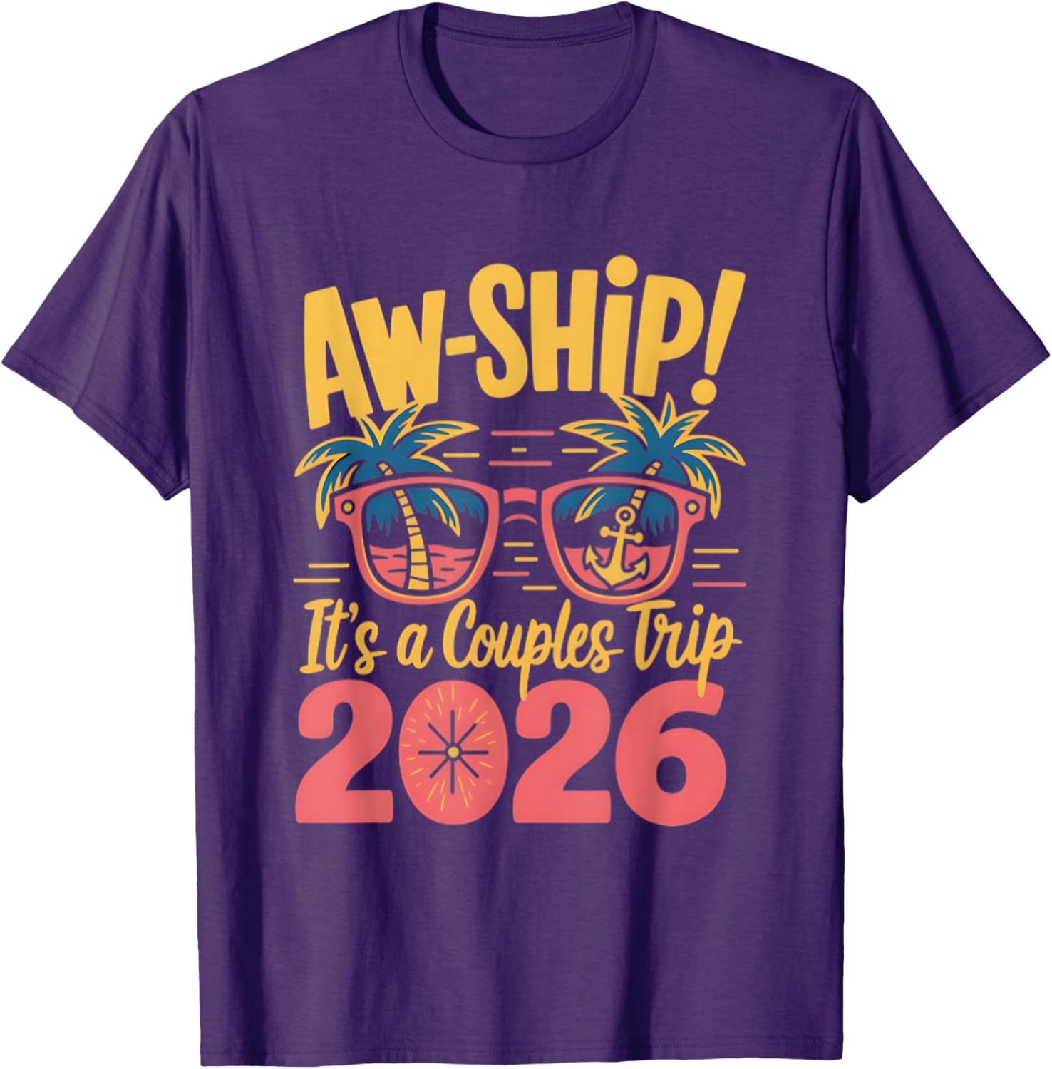 Couples Trip Cruise T-Shirt 2026 Fun Vacation Apparel for Couples - 2