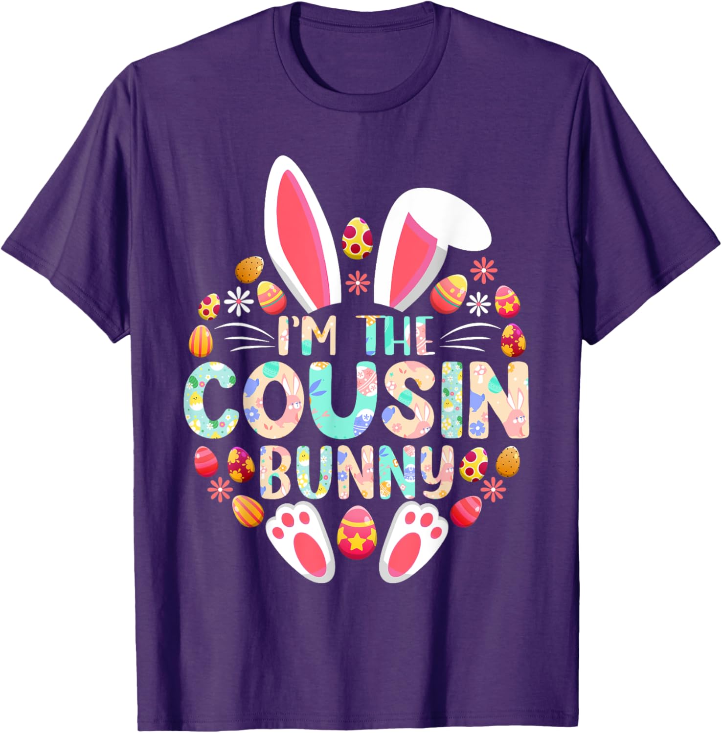 Funny Easter Bunny Family Matching T-Shirt for Cousins and Kids - 19