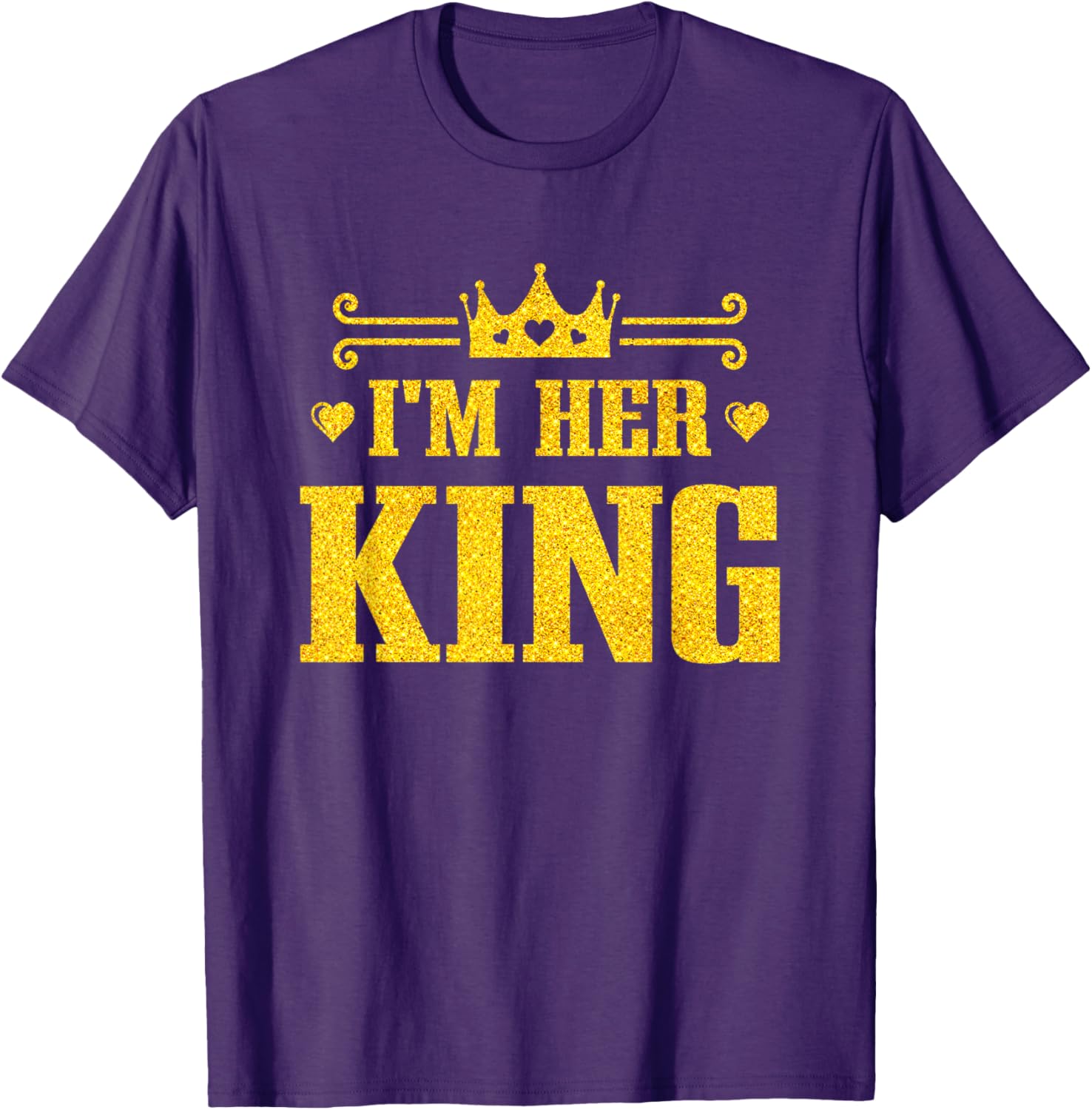 His Queen Her King Couples T-Shirt for Valentine's Day and Anniversaries - 19