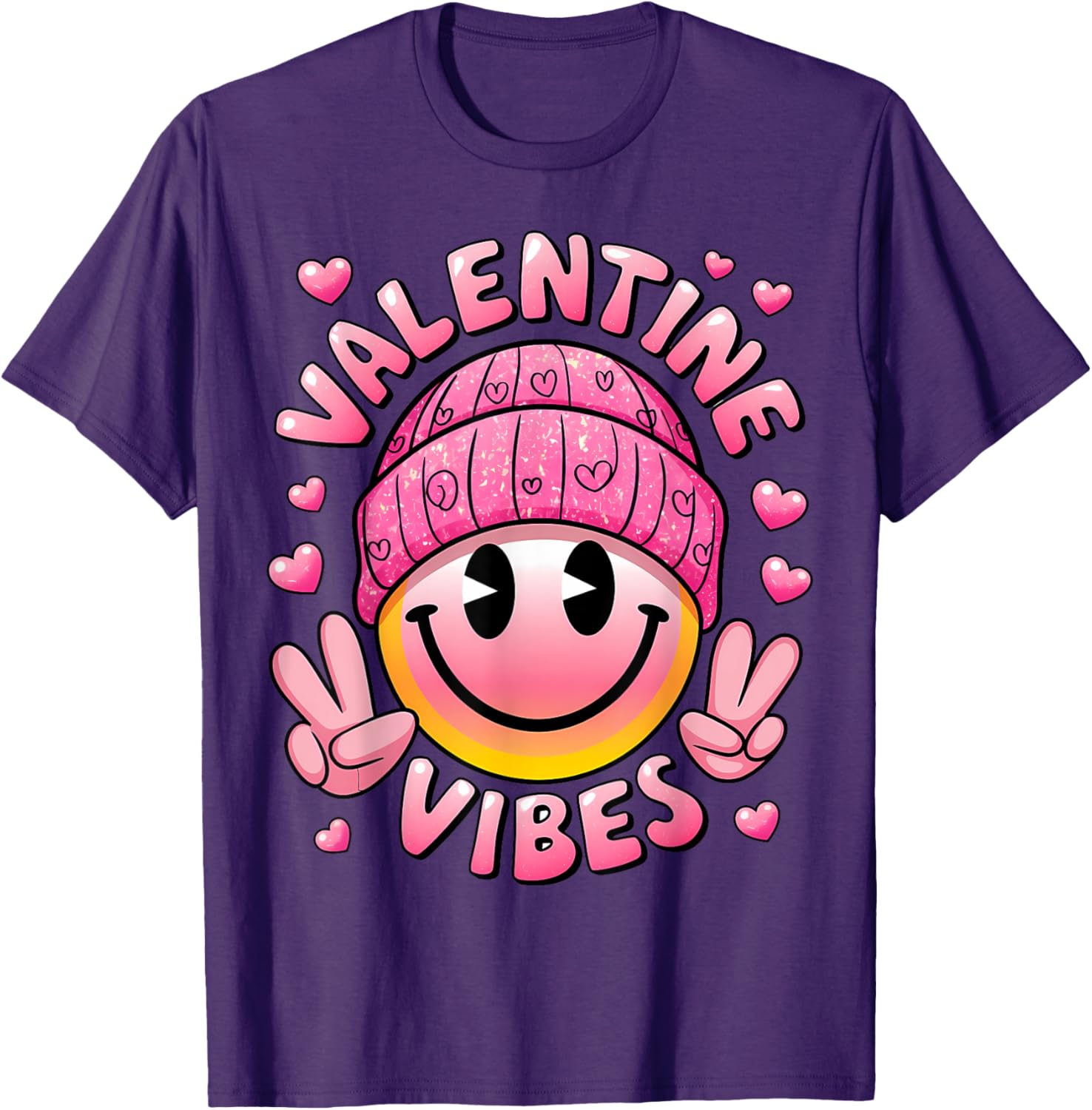 Valentine Vibes T-Shirt for Men, Women, and Kids - Perfect for Love Day - 1