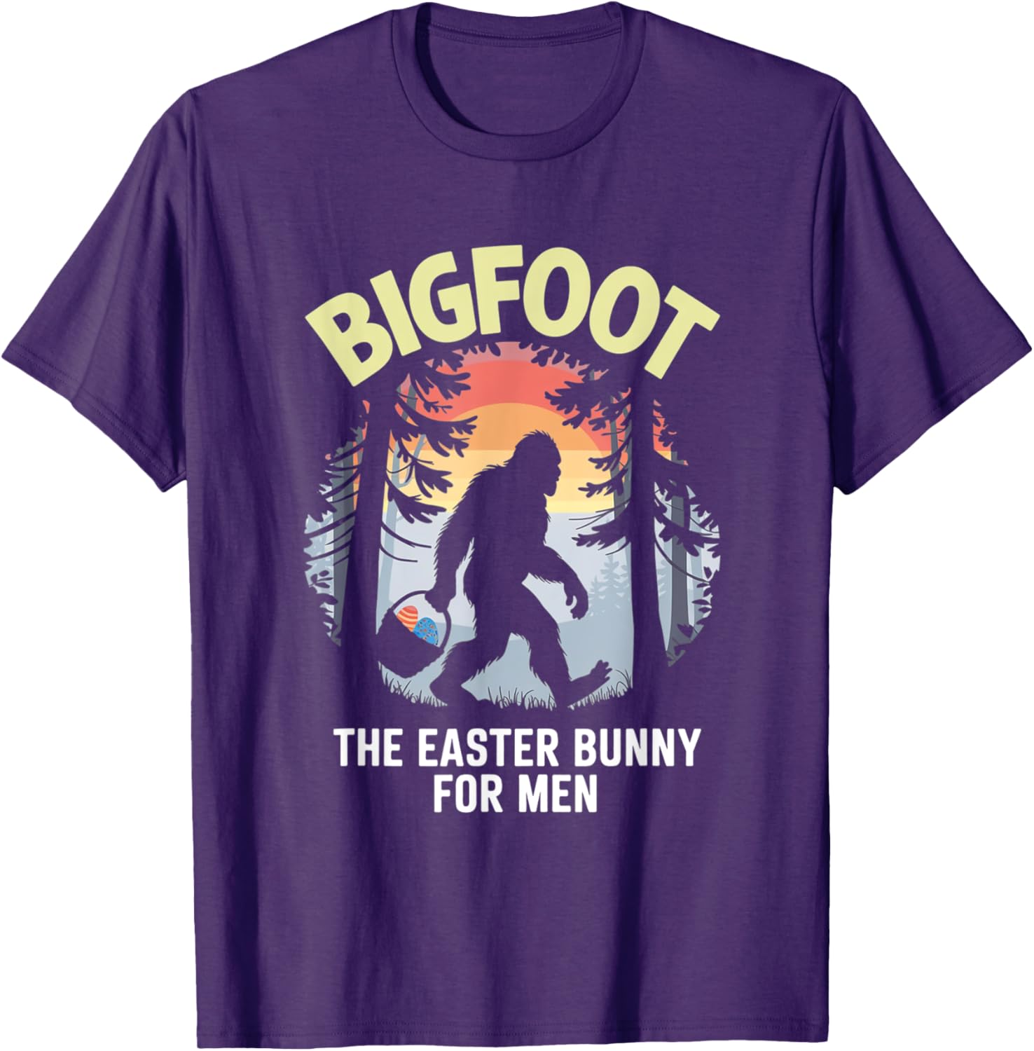 Bigfoot Easter Bunny T-Shirt for Men Fun Apparel Gift Idea - 4