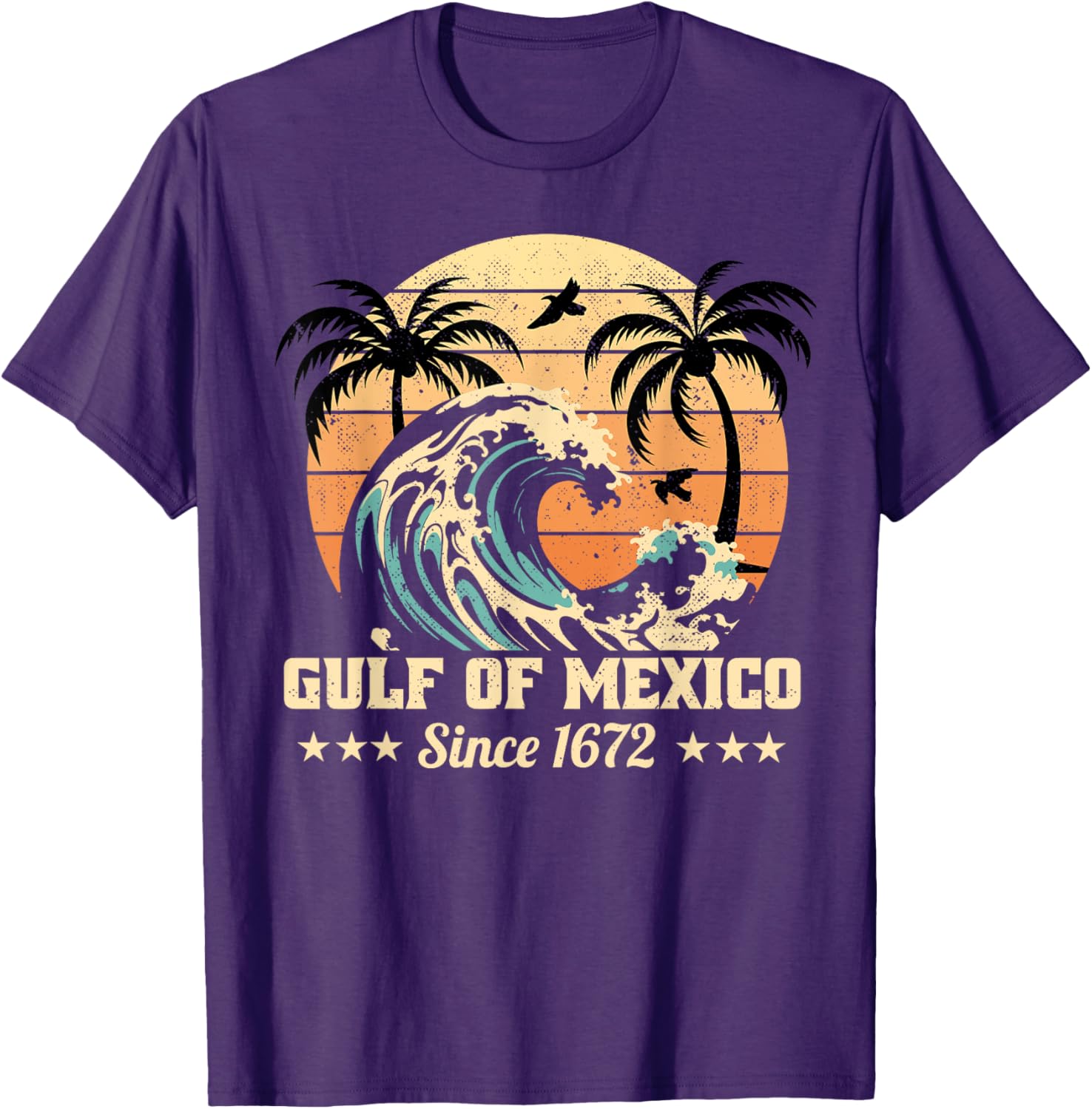 Vintage Gulf of Mexico T-Shirt Since 1672 Stylish and Unique Apparel - 4