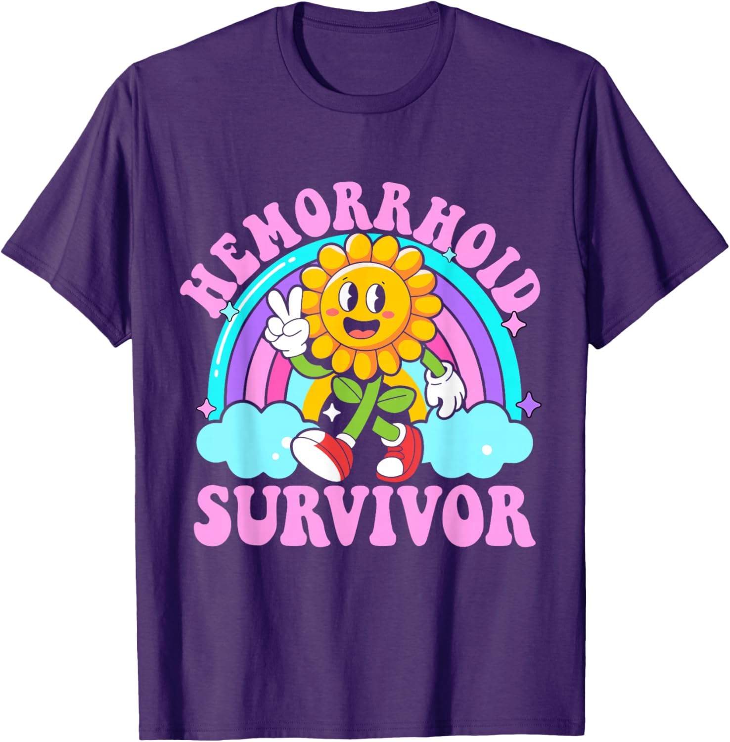 Funny Hemorrhoid Survivor Y2K Meme T-Shirt - Sarcastic Humor Apparel - 7