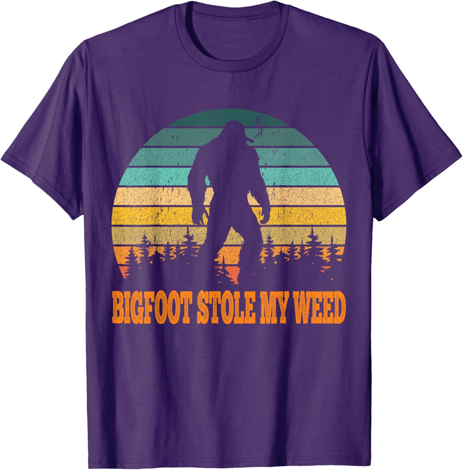 Vintage Bigfoot Stole My Weed Funny T-Shirt for Men - Perfect Gift Idea - 8