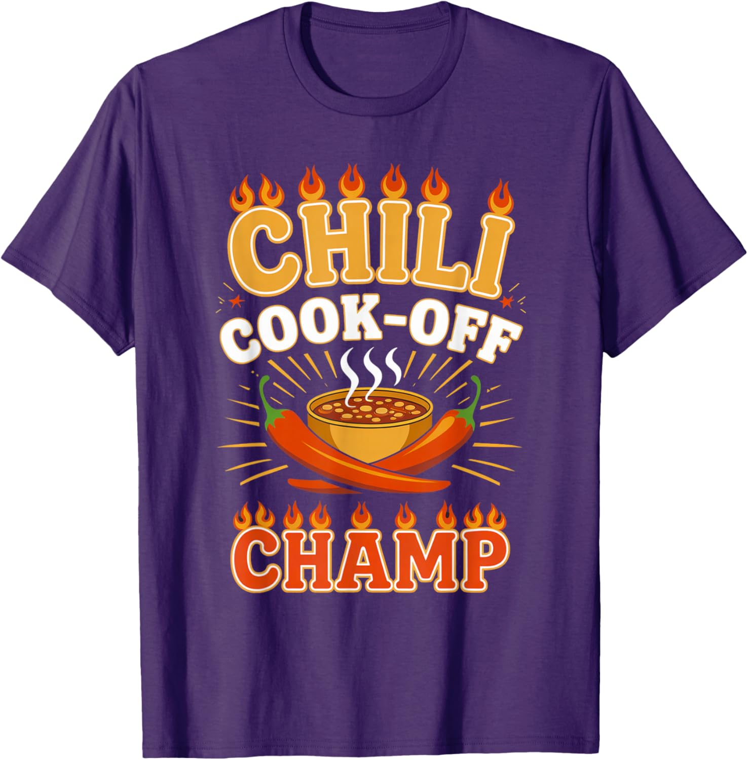 Chili Cook-Off Champion T-Shirt for Spicy Food Contest Lovers - 11