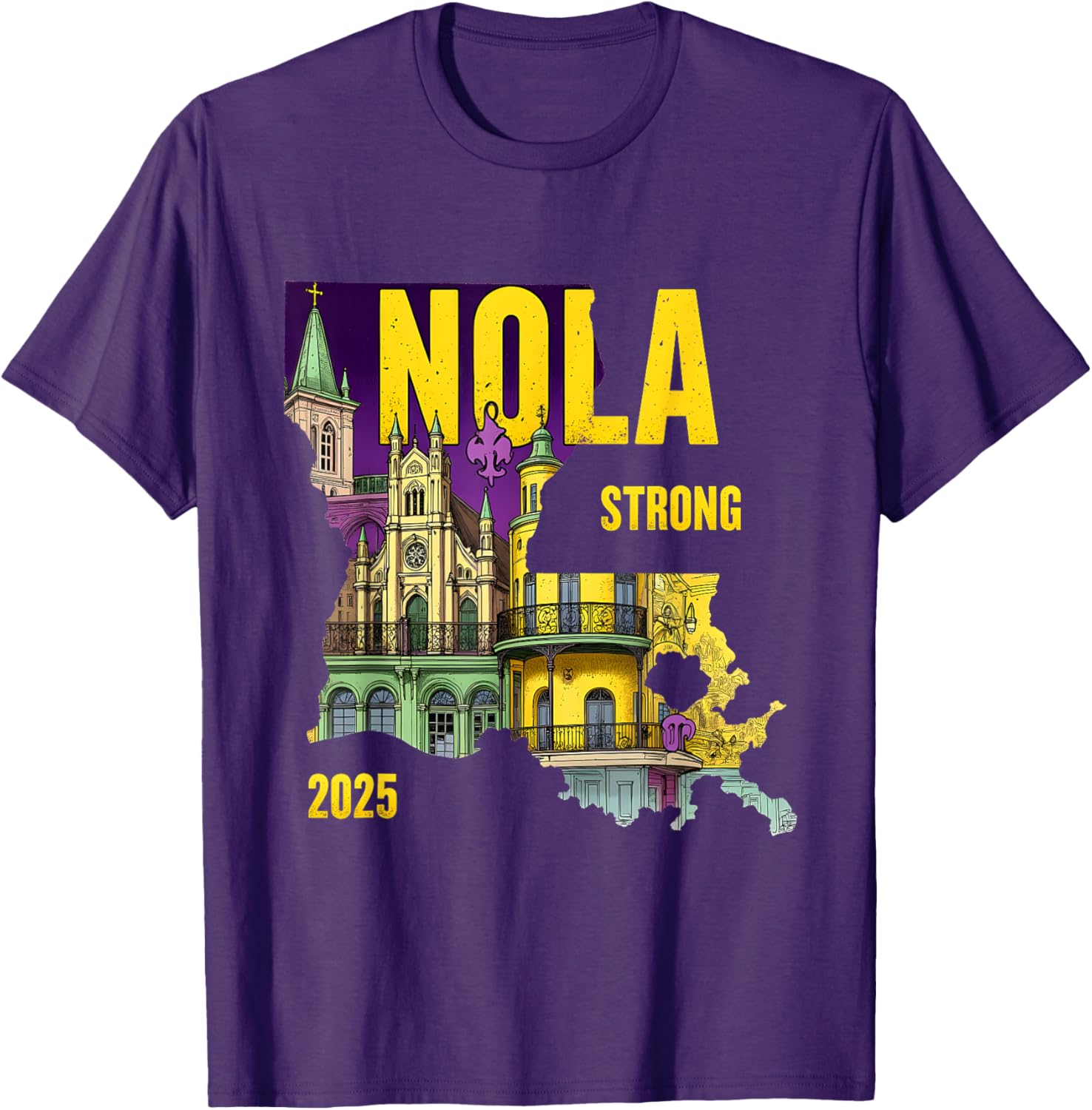 New Orleans Traveling Lovers Costume T-Shirt We Stand NOLA Strong - 18