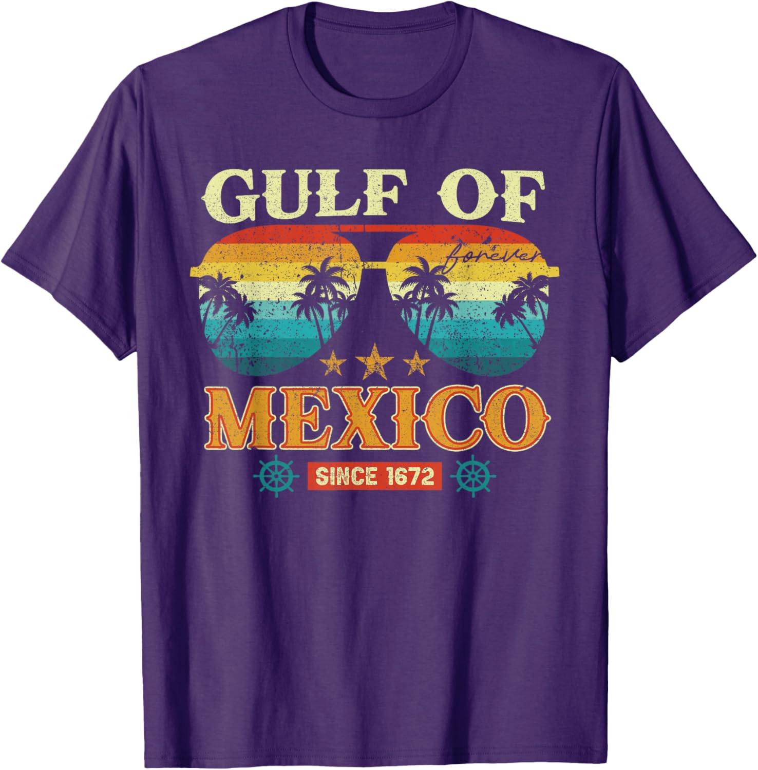 Gulf of Mexico Vintage T-Shirt Retro Style Clothing for Beach Lovers - 11