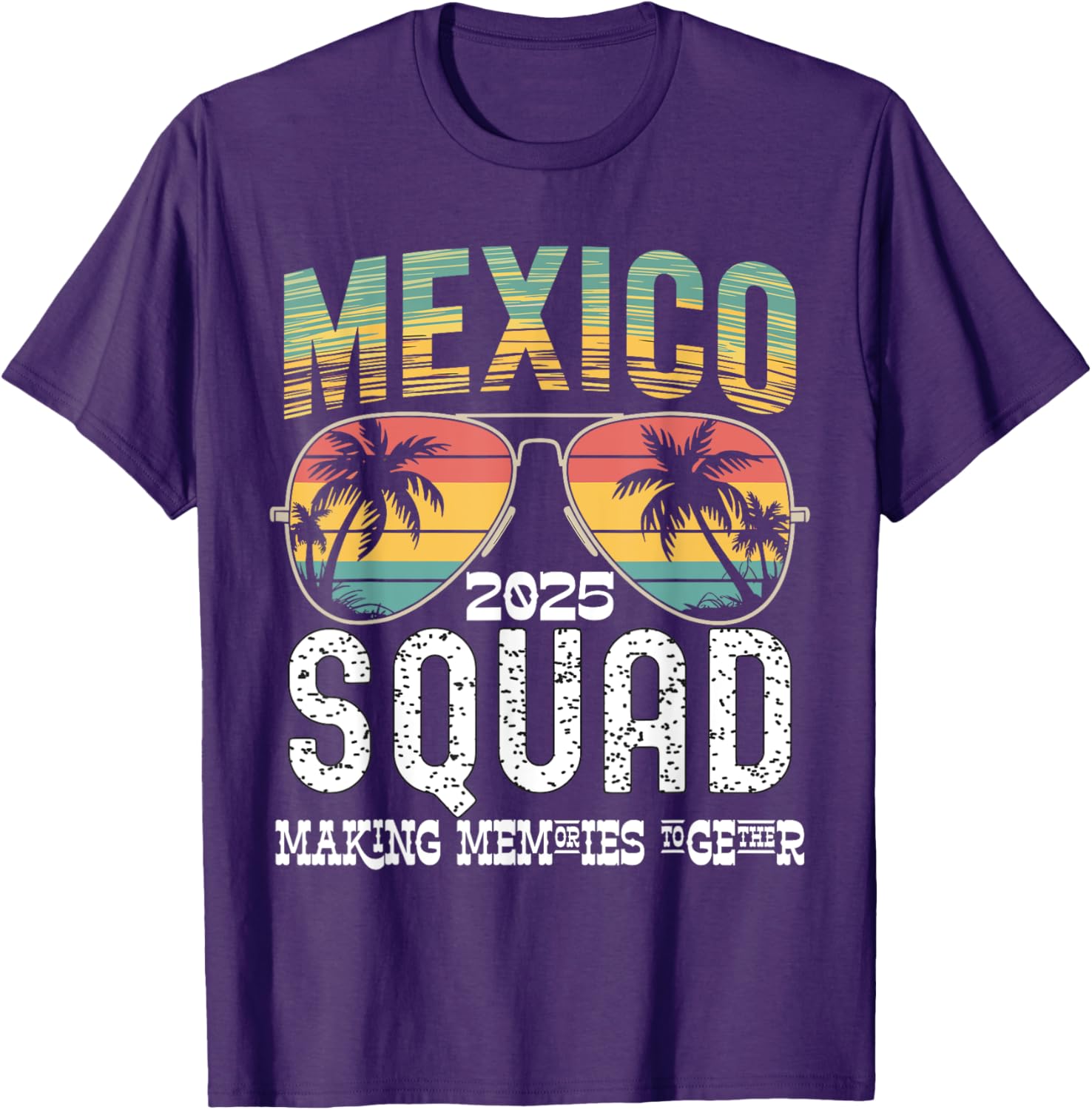 Mexico 2025 Squad Family Vacation Matching T-Shirt Tropical Vibes - 1