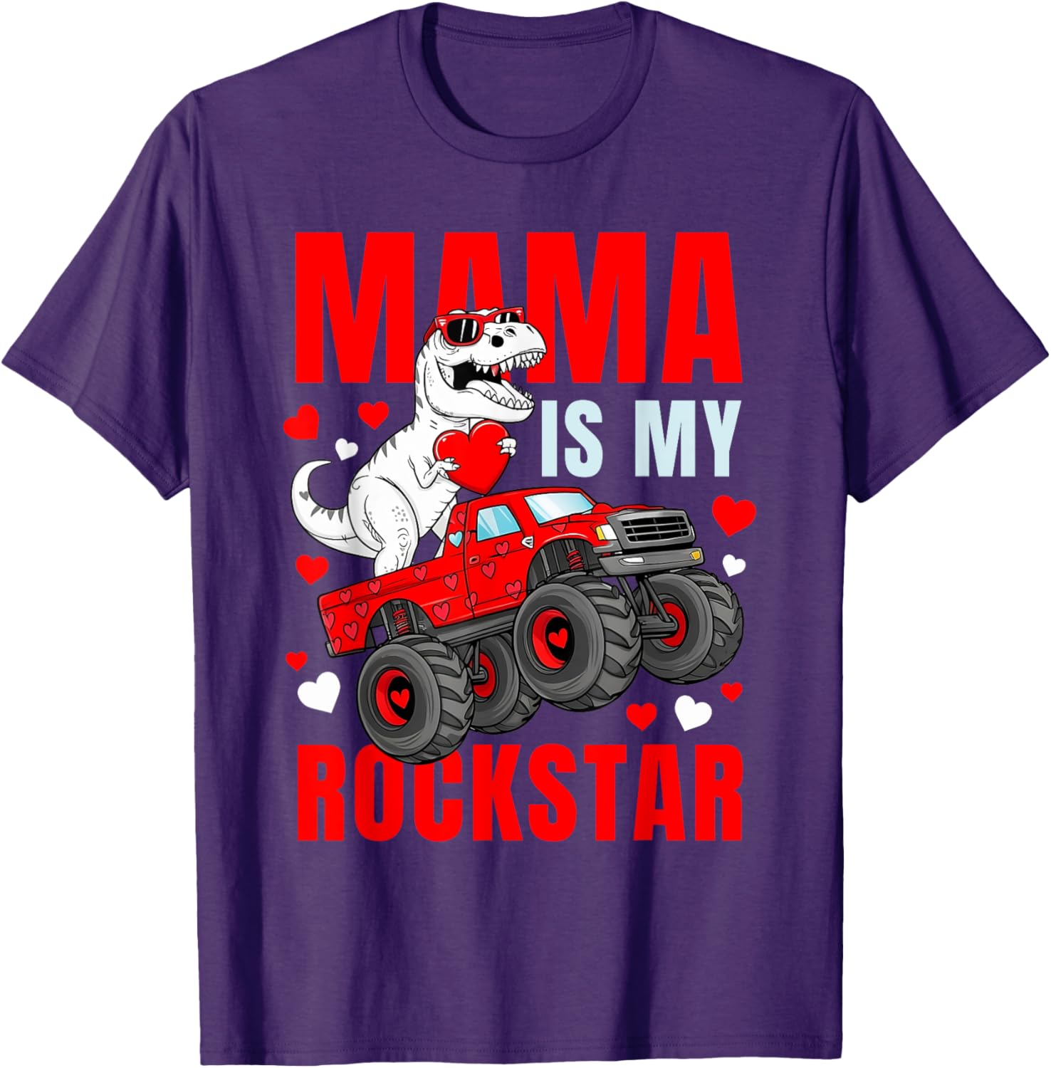 Mama Is My Rockstar Dinosaur T-Shirt Cute Love Mom Apparel - 13