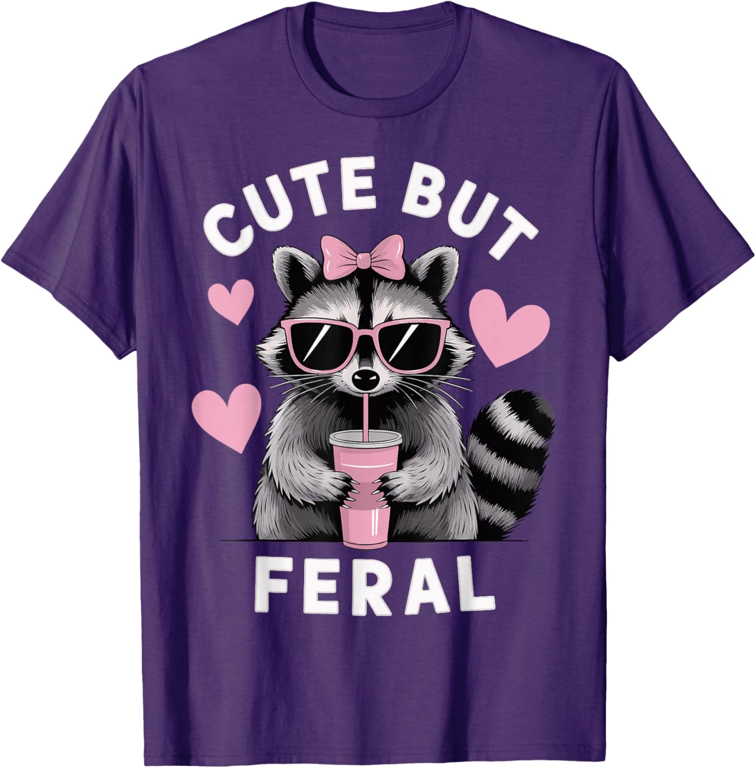 Cute But Feral T-Shirt for Animal Lovers - Stylish and Playful Apparel - 4