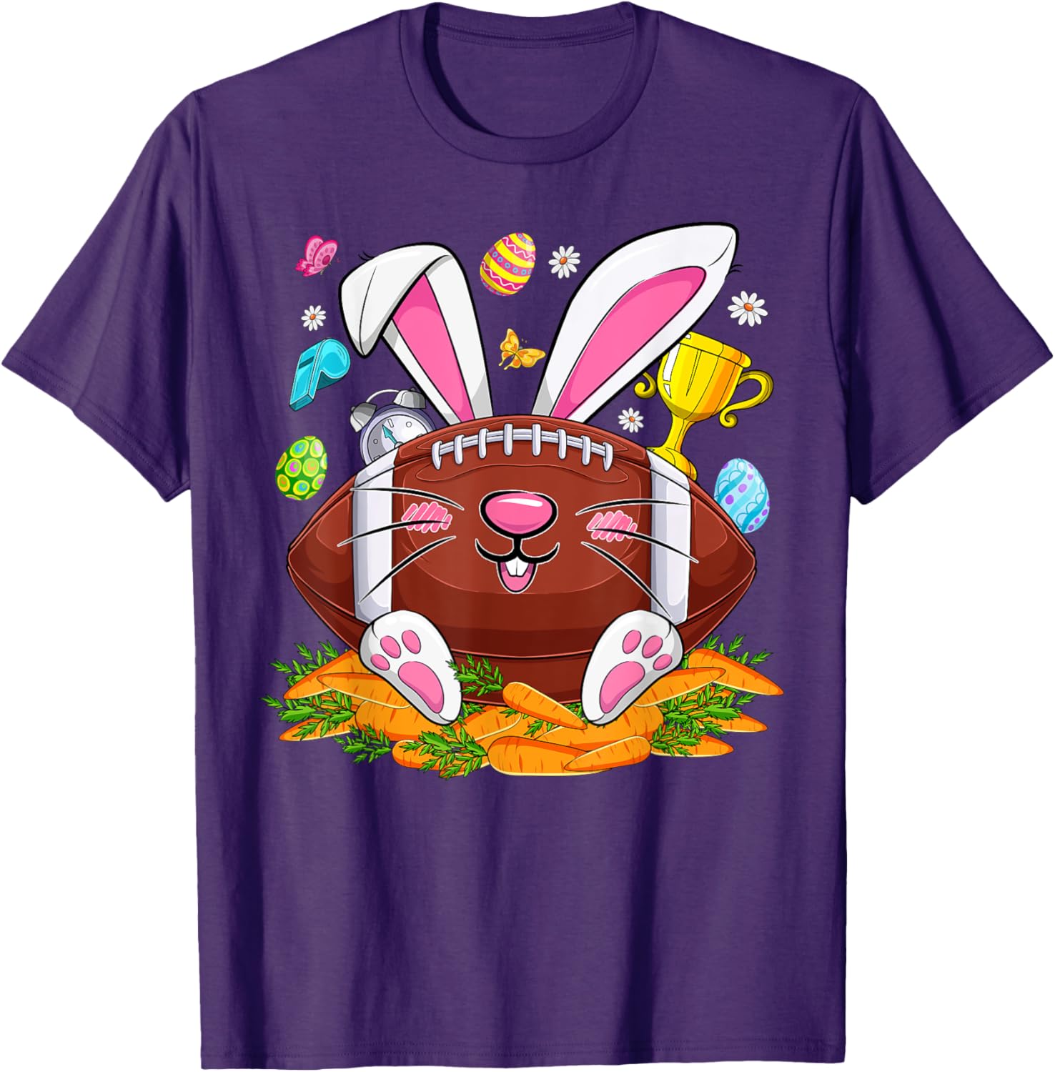 Funny Bunny Face Eggs T-Shirt for Men and Boys - Happy Easter Day Apparel - 4