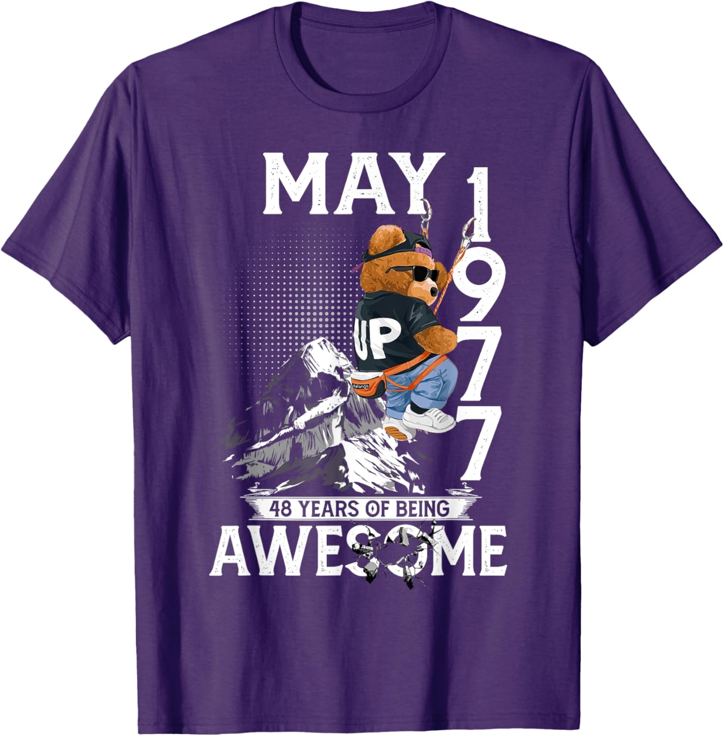 48th Birthday Bear Legends May 1977 T-Shirt for Men 48 Years Old - 19