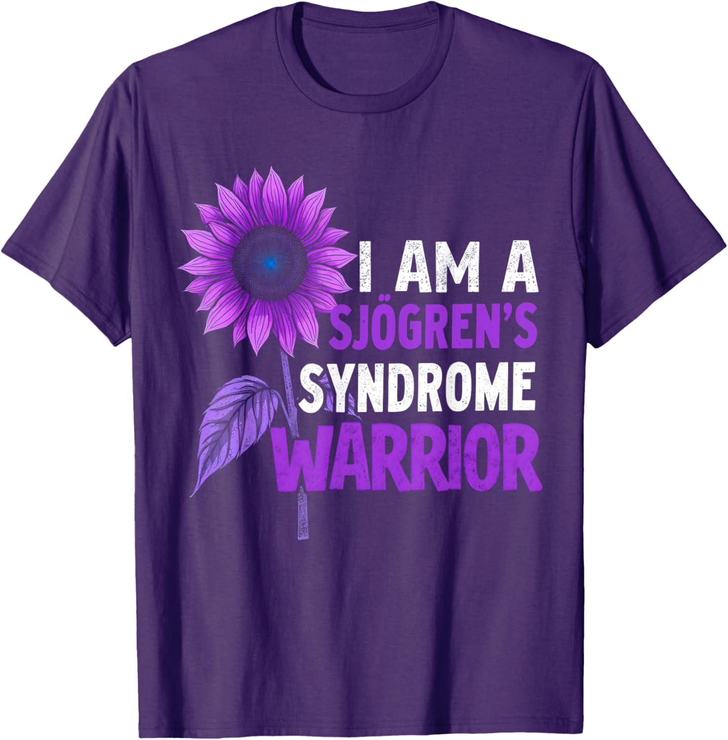Sjögren's Syndrome Awareness Sunflower Warrior T-Shirt for Support - 7