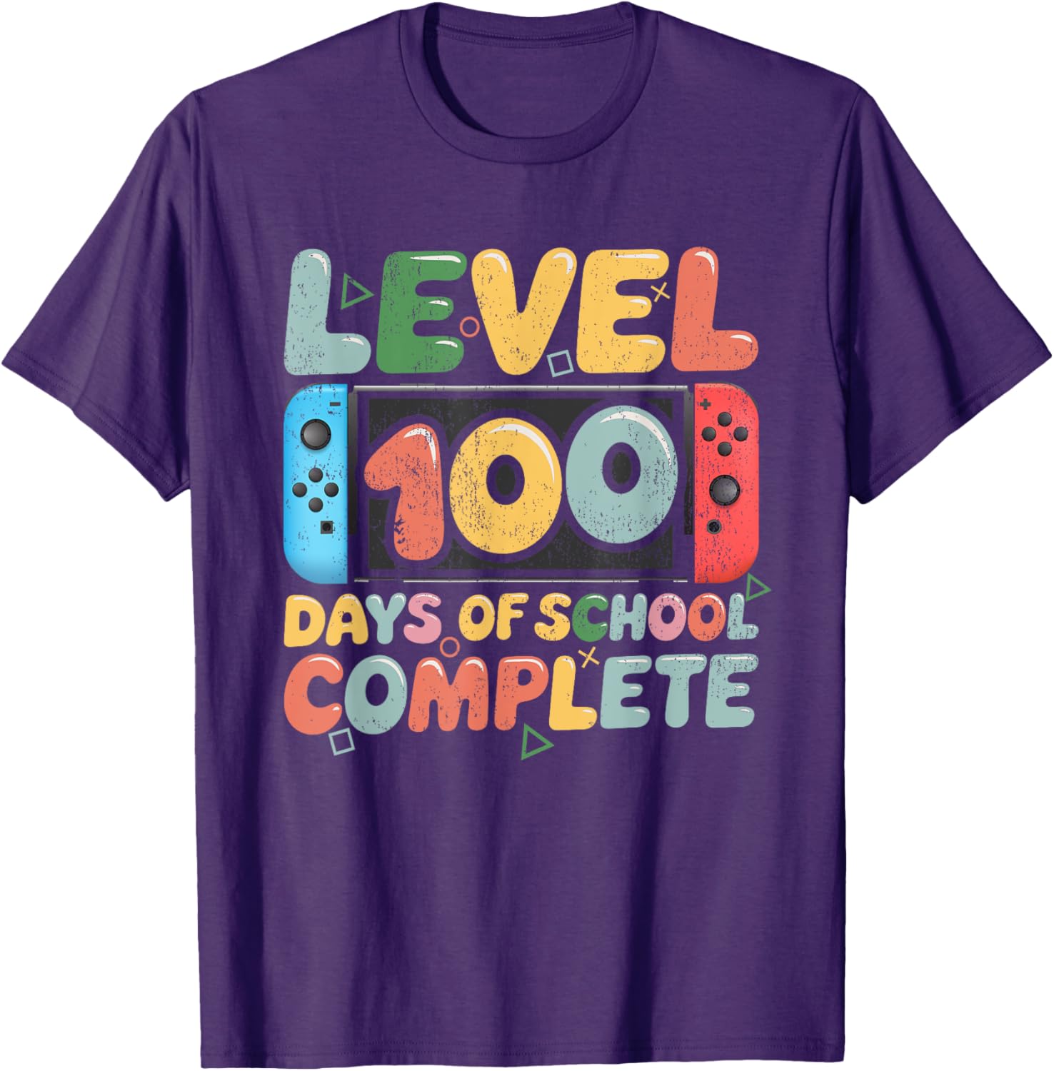 Level 100 Days of School Complete Video Game Kids T-Shirt for Fun Learning - 15