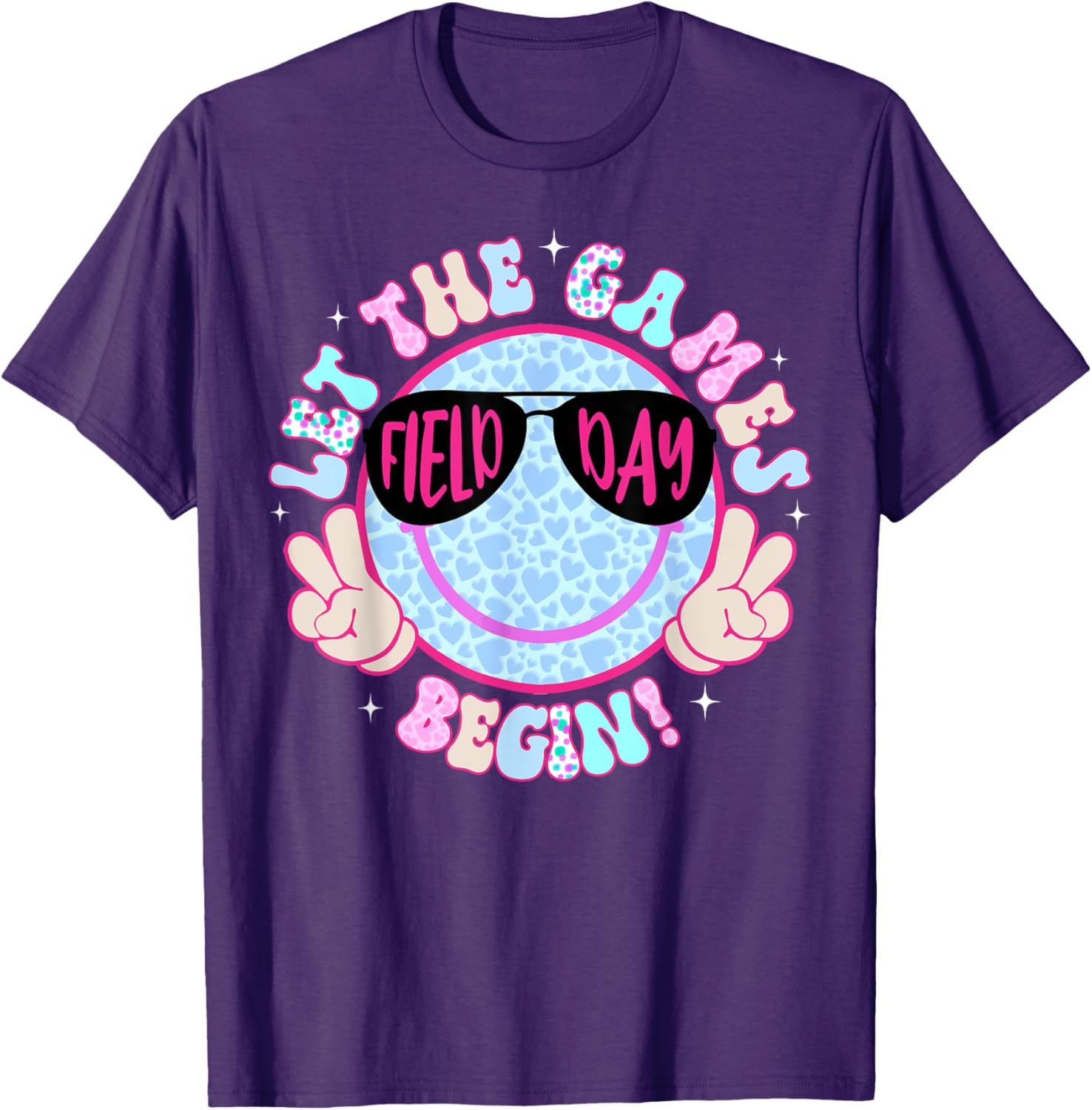 Field Day 2025 Smile Face T-Shirt for Men, Women, and Kids - Fun Apparel - 3