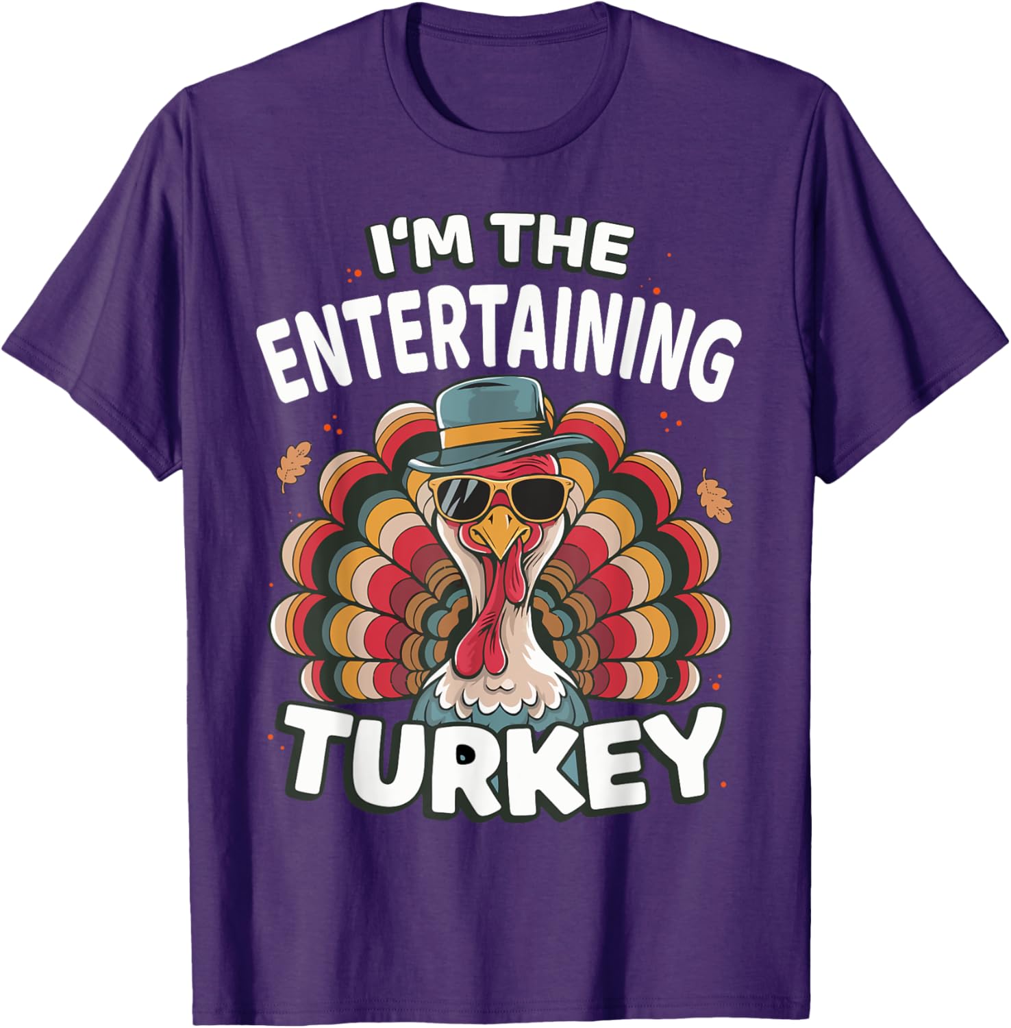 Entertaining Turkey Thanksgiving Matching T-Shirt for Family Fun - 1