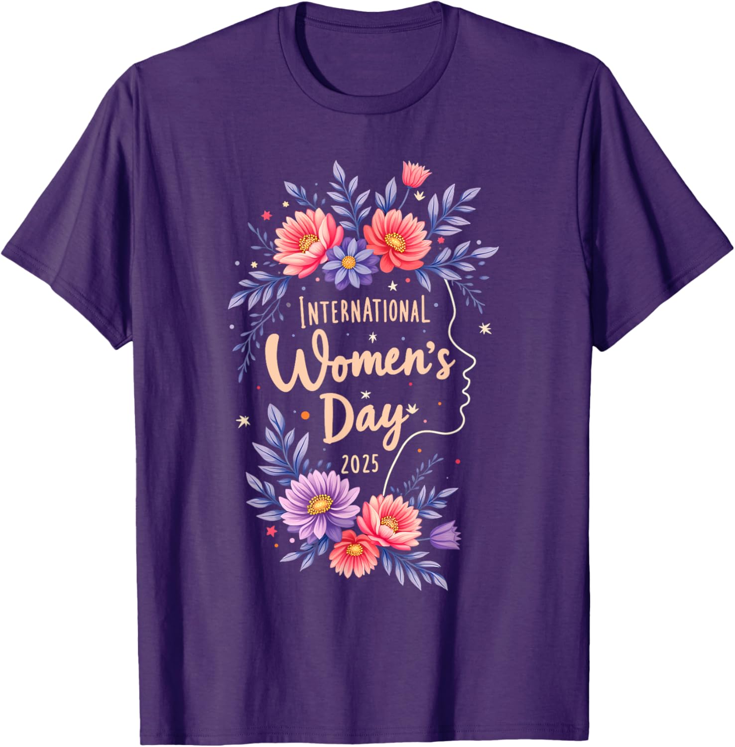Floral Women's Day T-Shirt 2025 Celebrate International Women's Day 8 March - 7