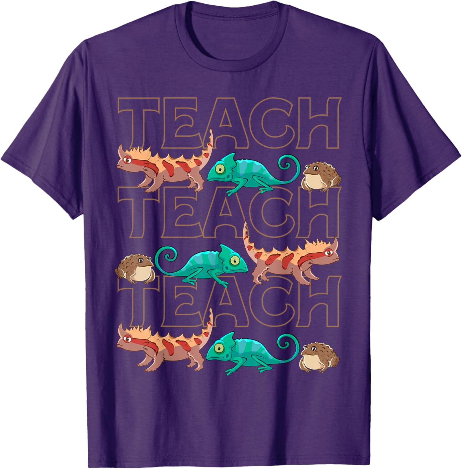 Cute Reptiles Teacher T-Shirt for Animal Lovers and Students - 11
