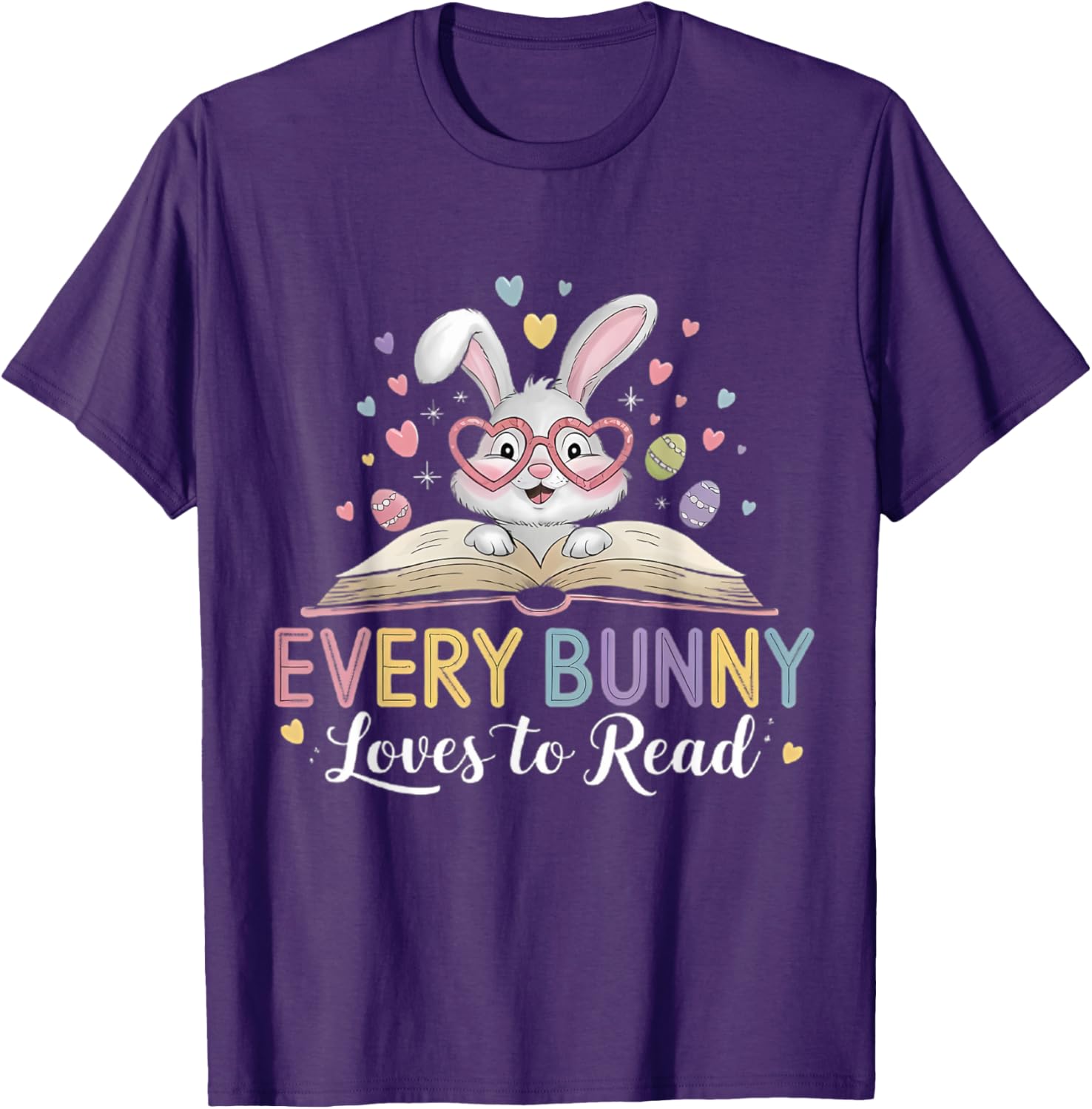 Every Bunny Loves to Read Cute Rabbit Bookworm T-Shirt for Book Lovers - 10