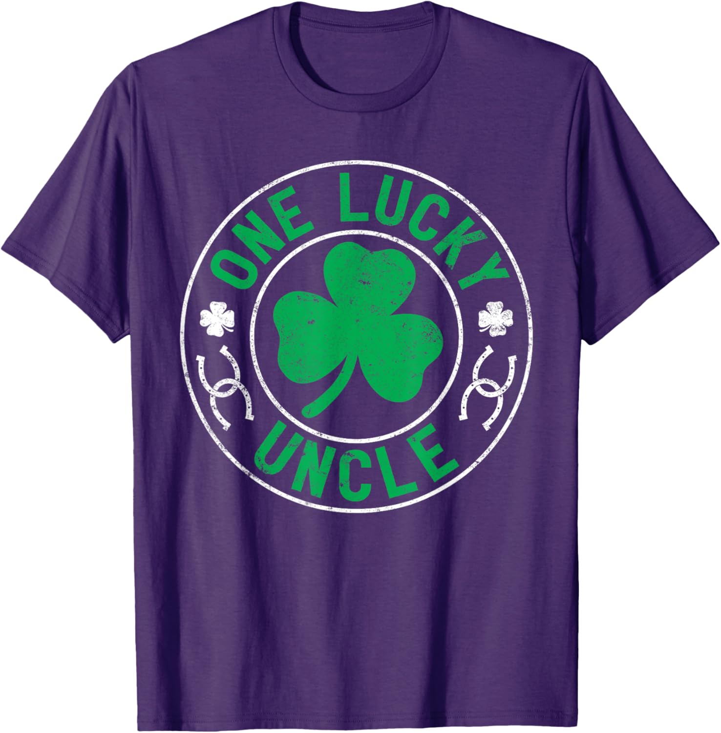 One Lucky Uncle St Patrick's Day Shamrock T-Shirt for Fun Celebrations - 1