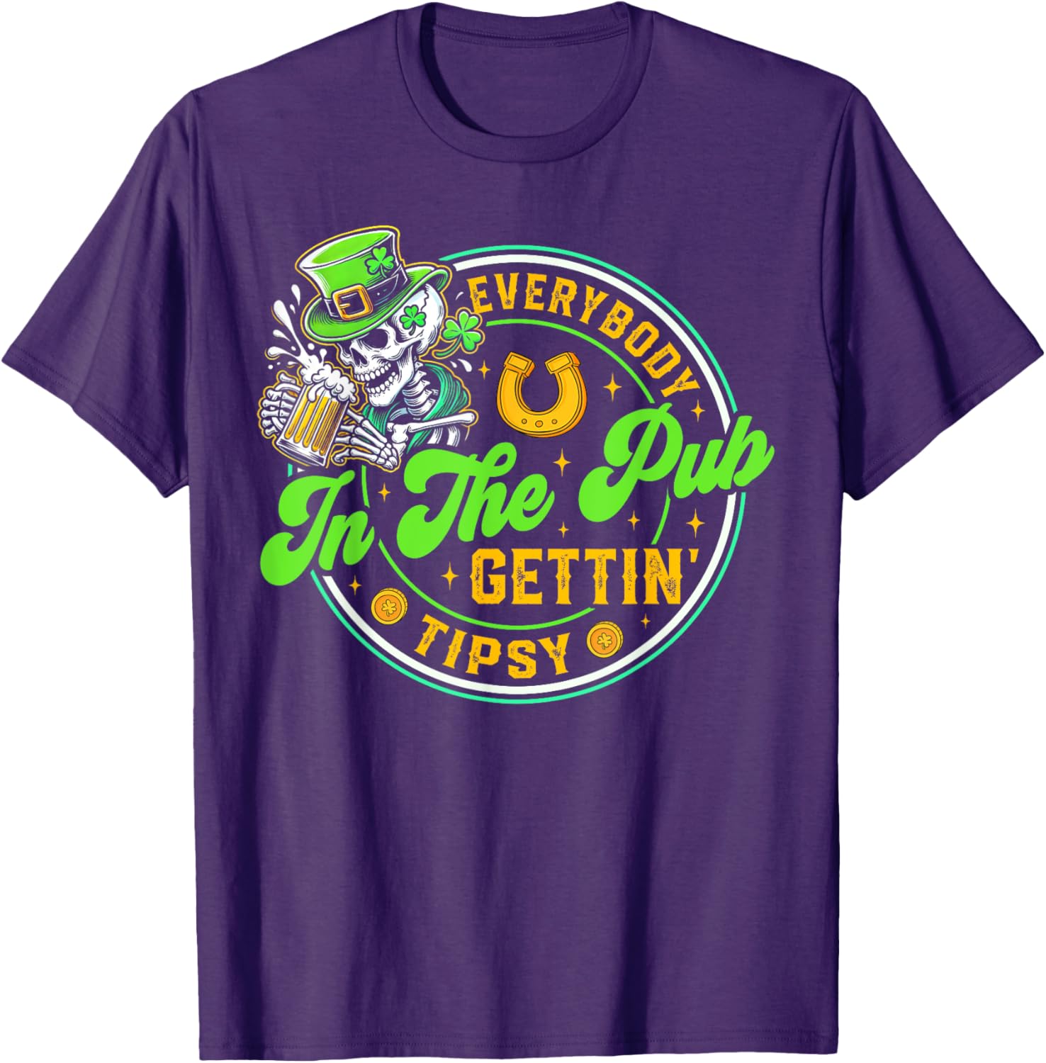 Tipsy in the Pub St Patricks Day T-Shirt for Men and Women - 15