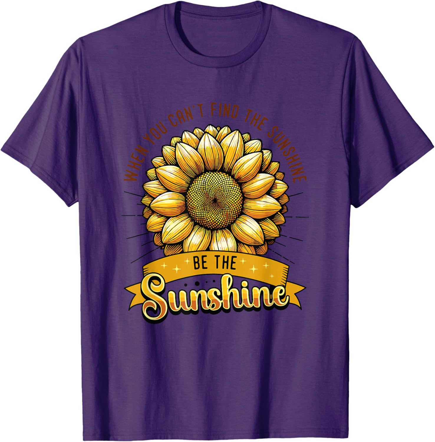 Be the Sunshine Sunflower T-Shirt for Positive Vibes and Comfort - 10